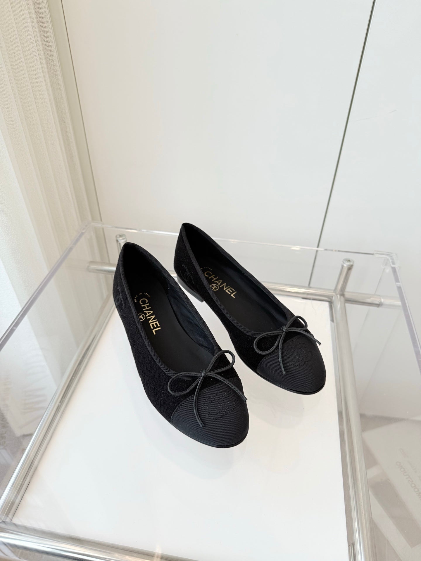 CC Ballet Flat Black Fabric 238774