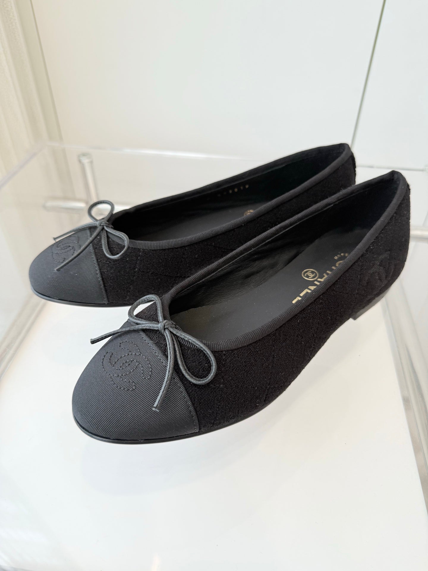 CC Ballet Flat Black Fabric 238774