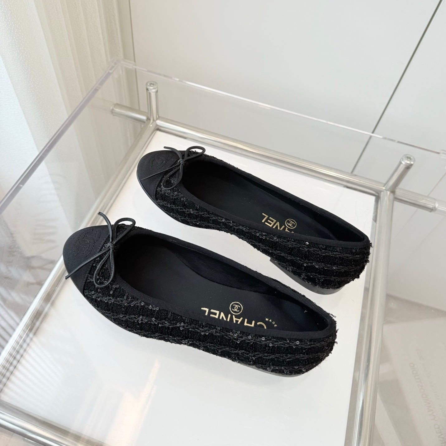 CC Ballet Flat Black Fabric 238779