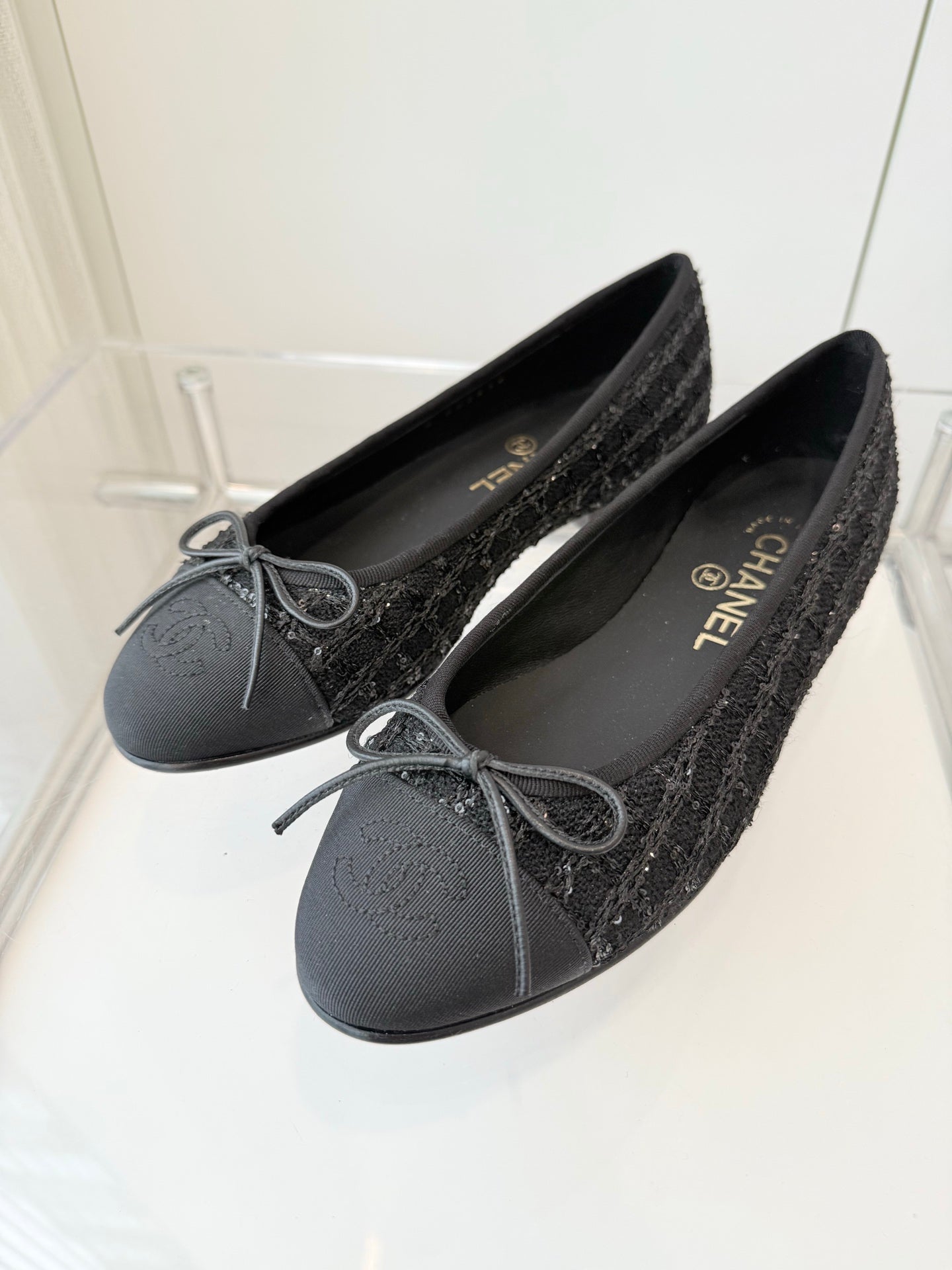 CC Ballet Flat Black Fabric 238779