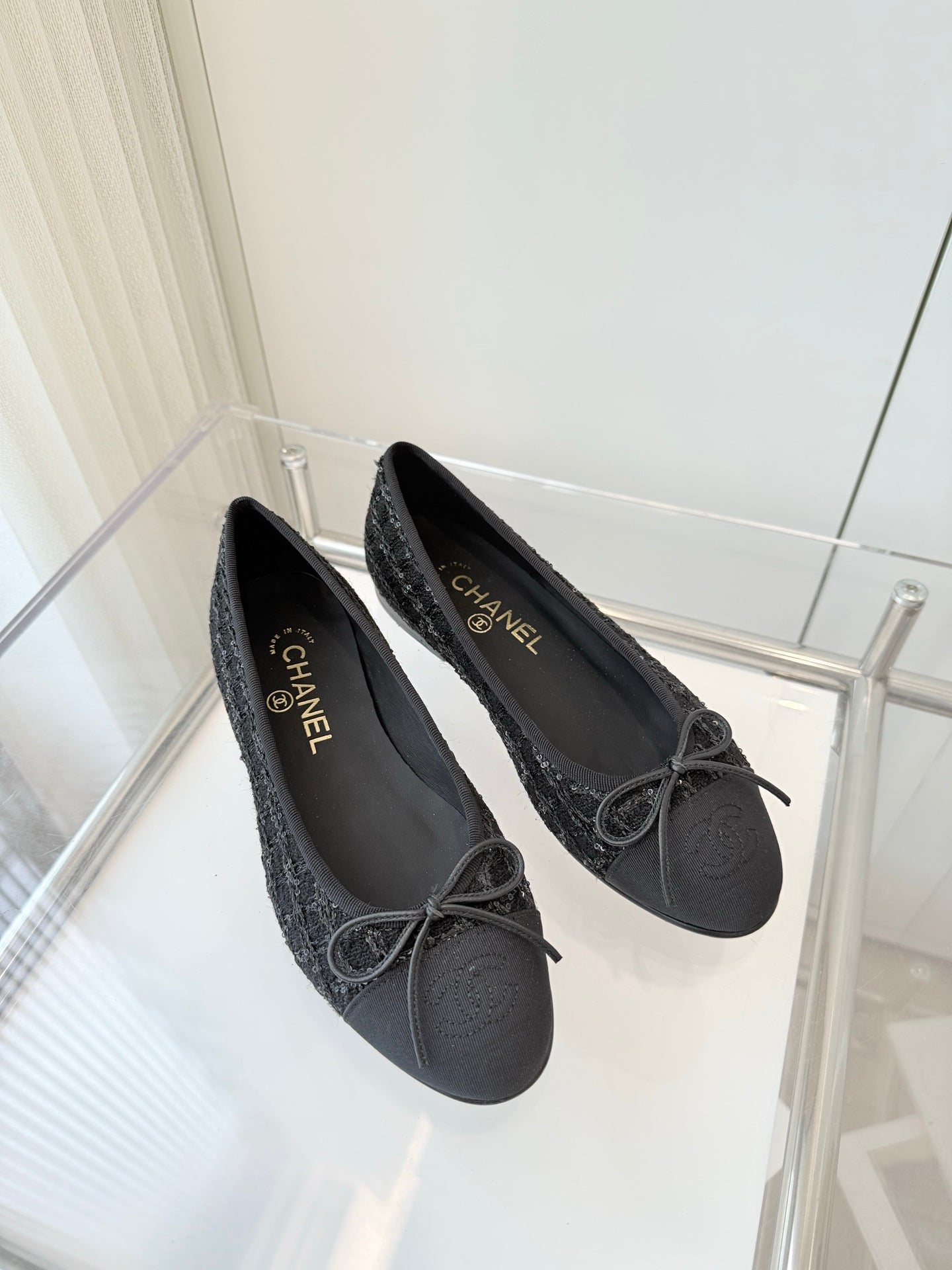 CC Ballet Flat Black Fabric 238779
