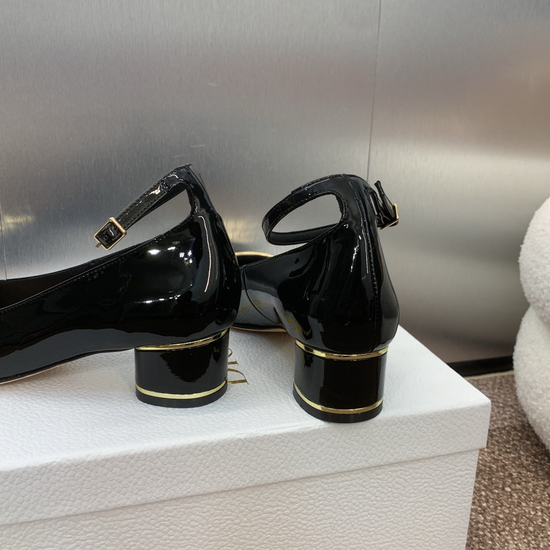 CD Miss Dior Pump 35mm Glossy Black Cowhide
