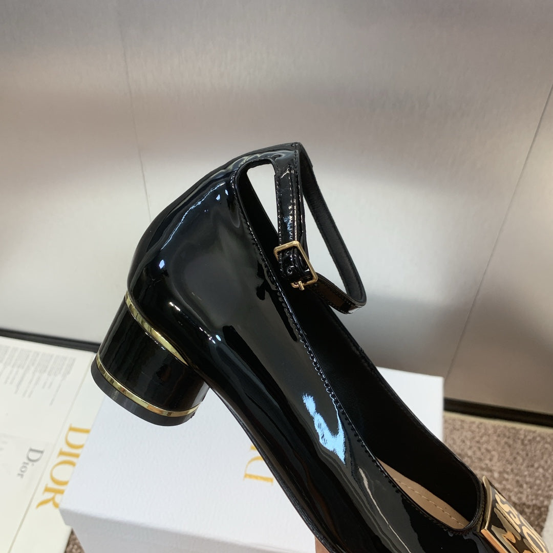 CD Miss Dior Pump 35mm Glossy Black Cowhide