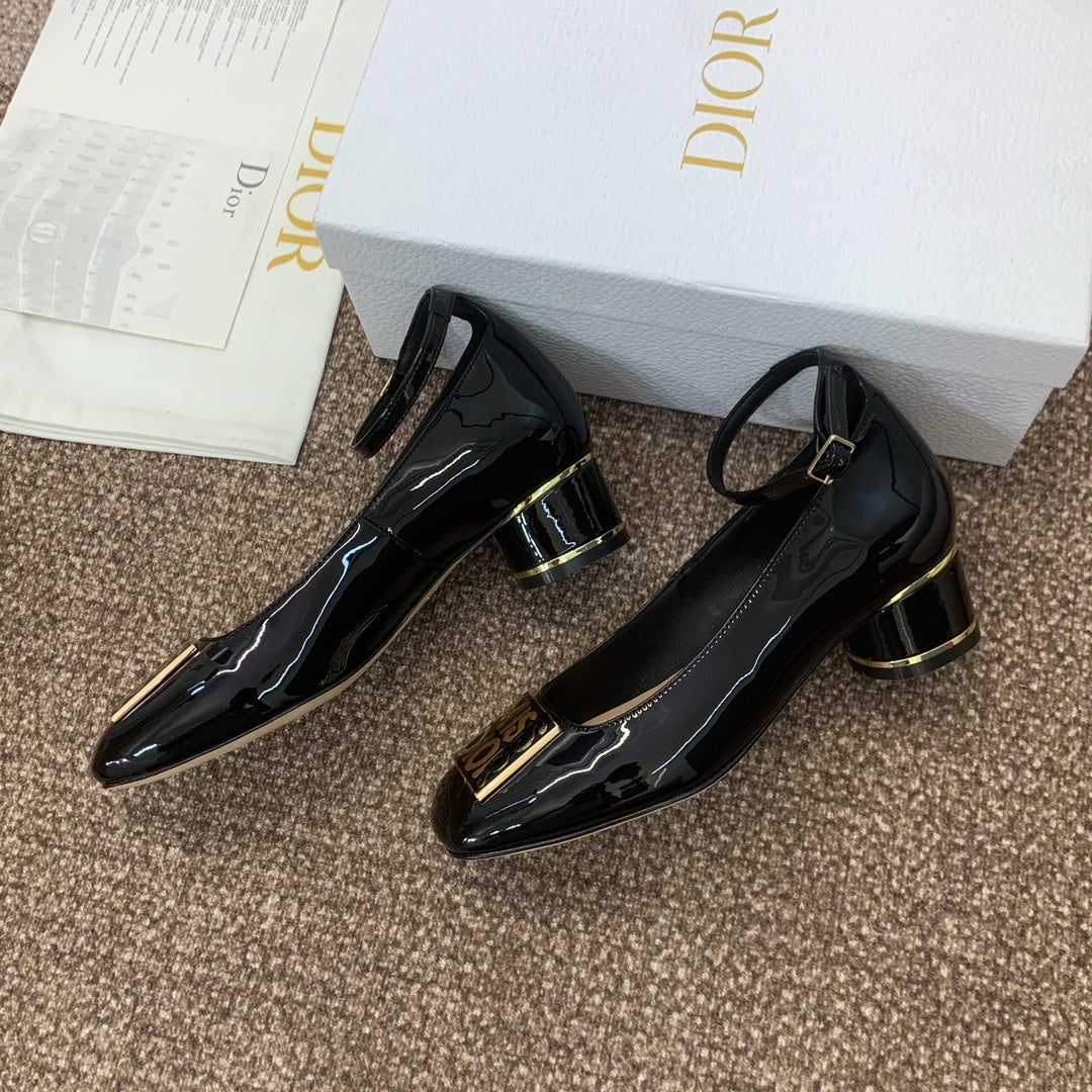CD Miss Dior Pump 35mm Glossy Black Cowhide