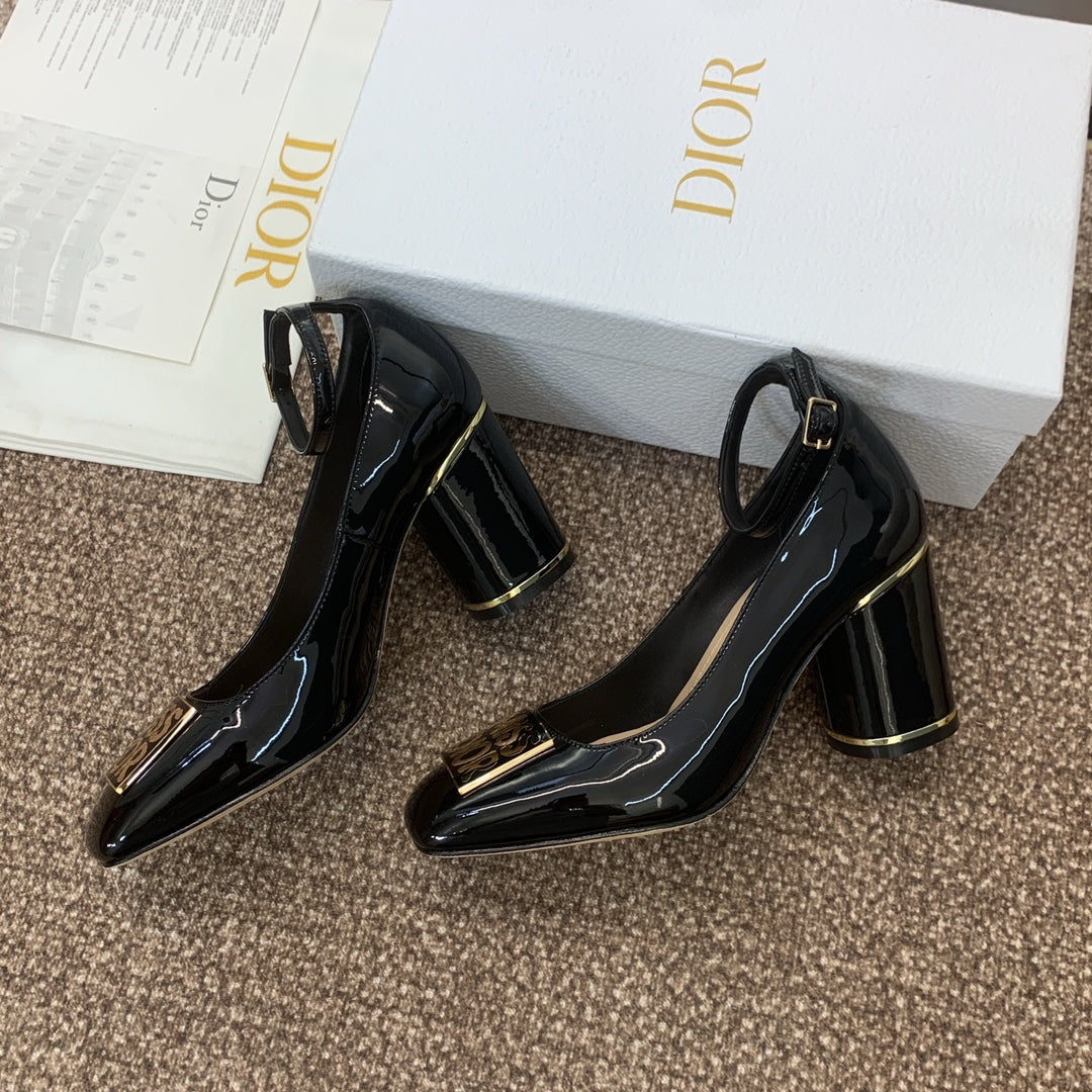 CD Miss Dior Pump 85mm Glossy Black Cowhide