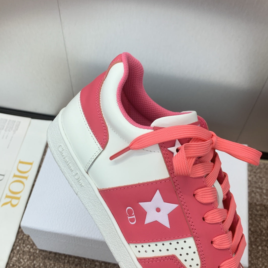 CD Star Sneaker Coral Pink Calfskin