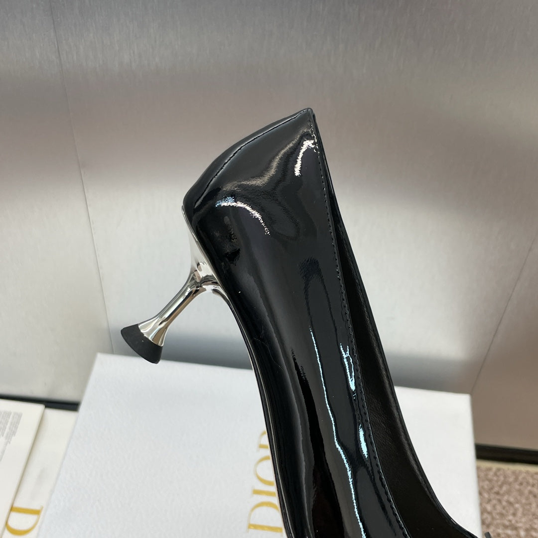 CD Pumps 65mm Glossy Black Cowhide