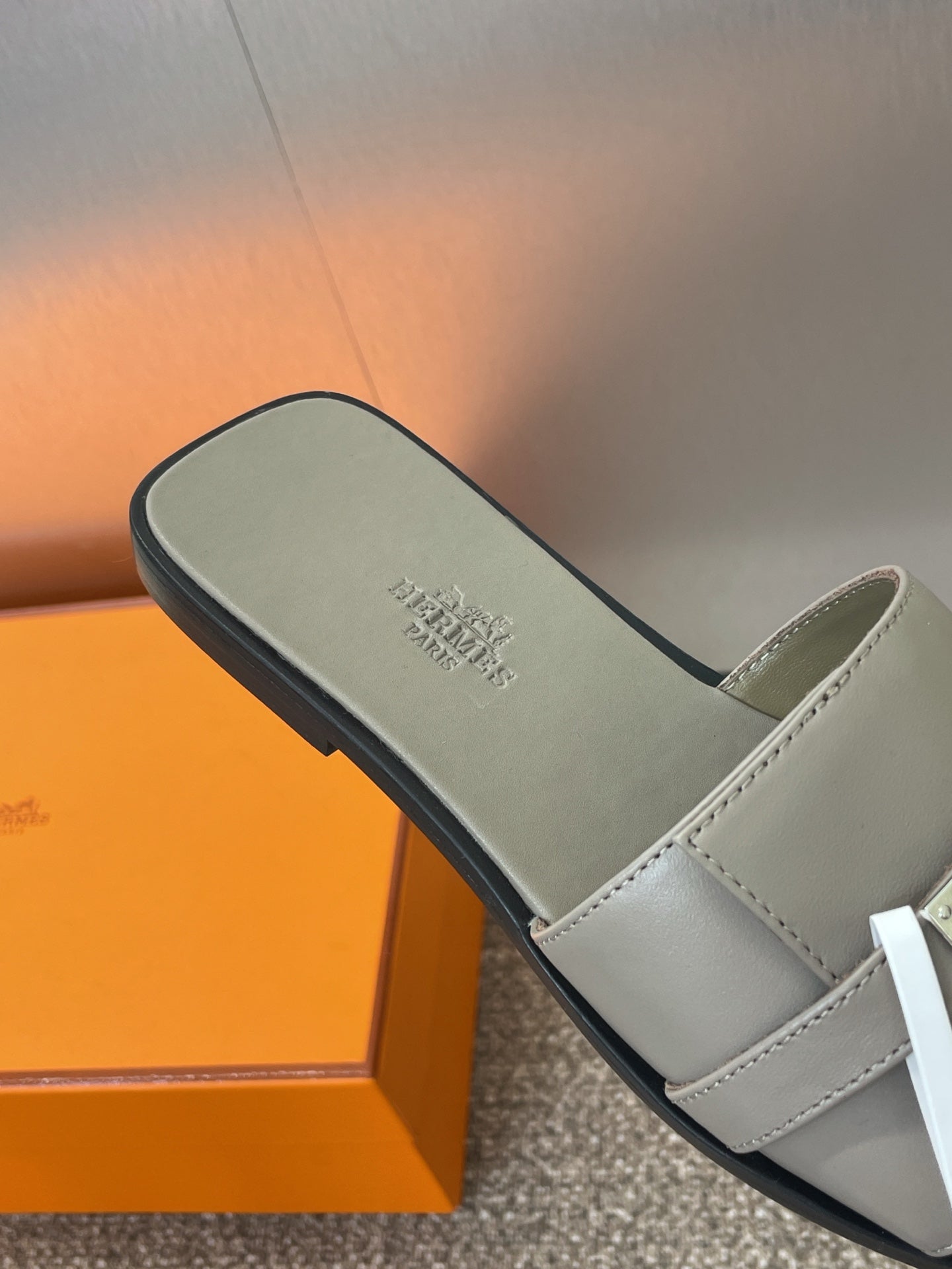 HM Giulia Slide Grey Sheepskin 320021