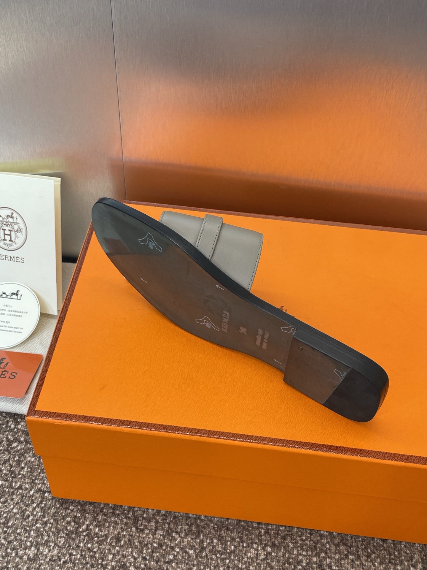 HM Giulia Slide Grey Sheepskin 320021