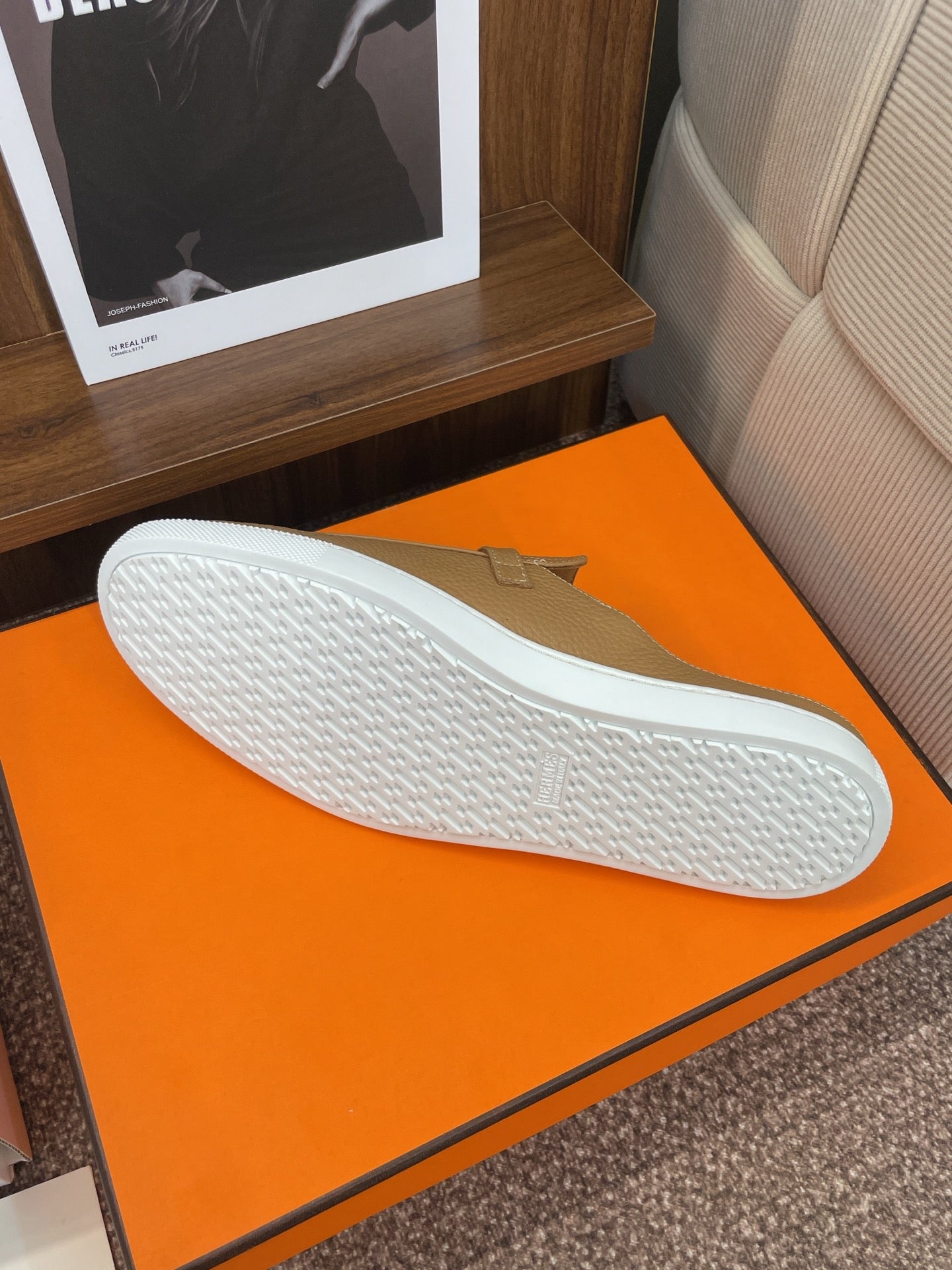 HM OZ Mule Brown Calfskin 372937