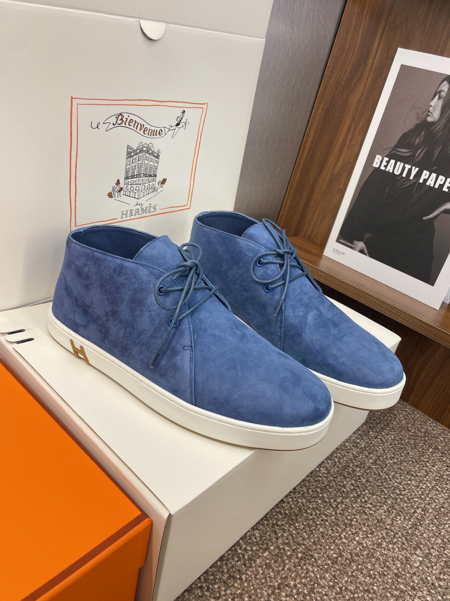 HM 25 Klicker Sneaker Blue Suede 373013