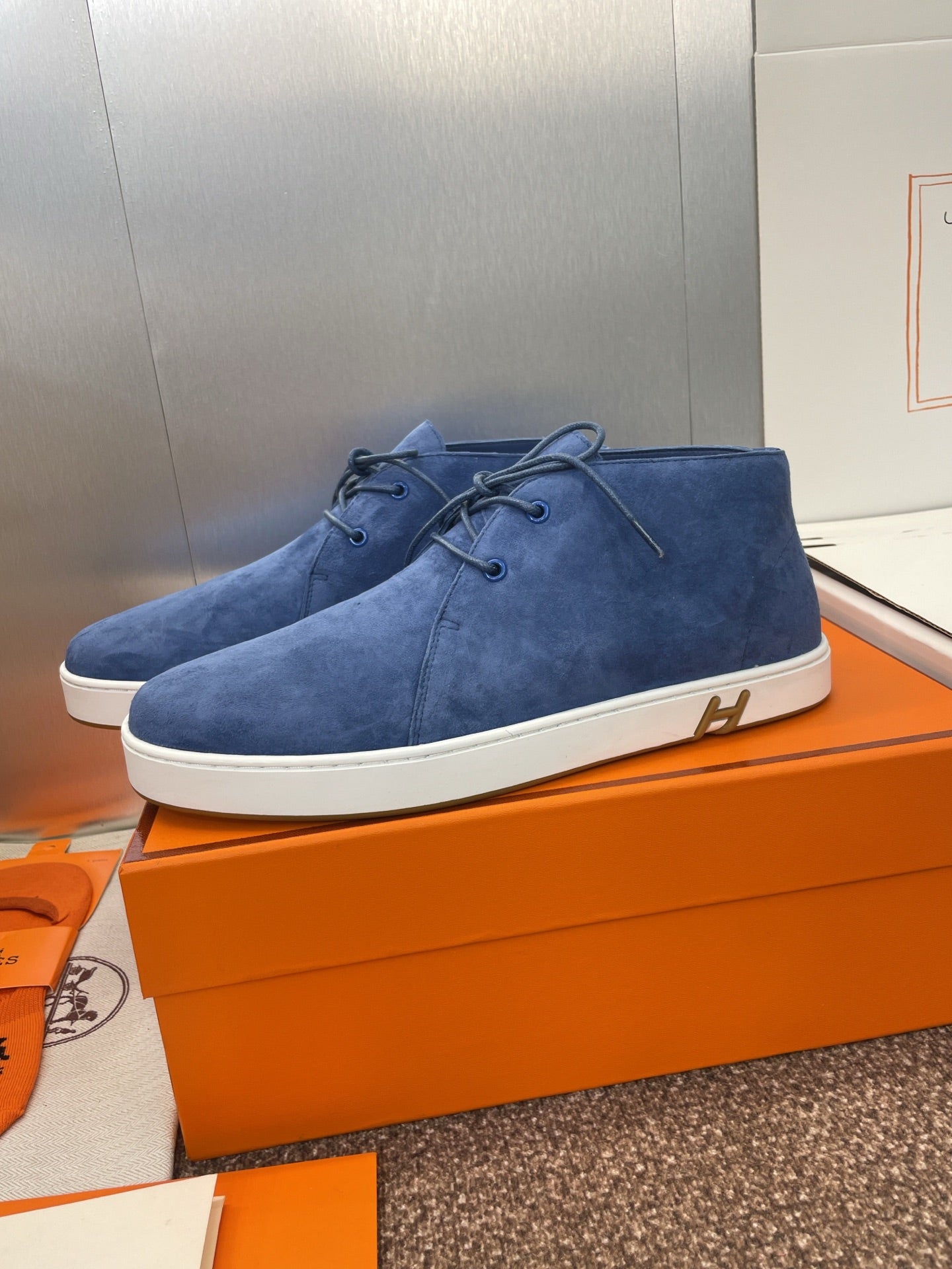 HM 25 Klicker Sneaker Blue Suede 373013