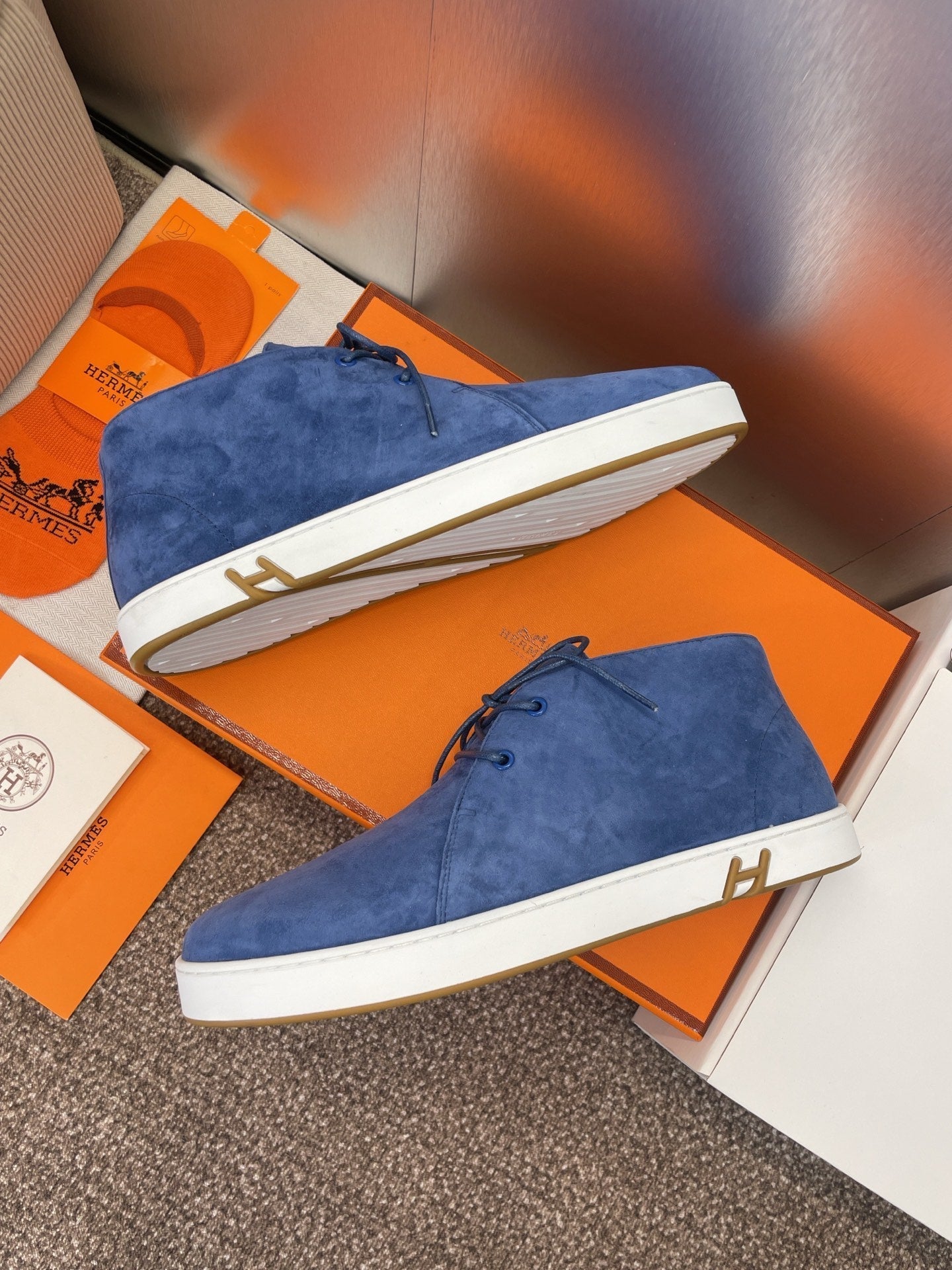 HM 25 Klicker Sneaker Blue Suede 373013