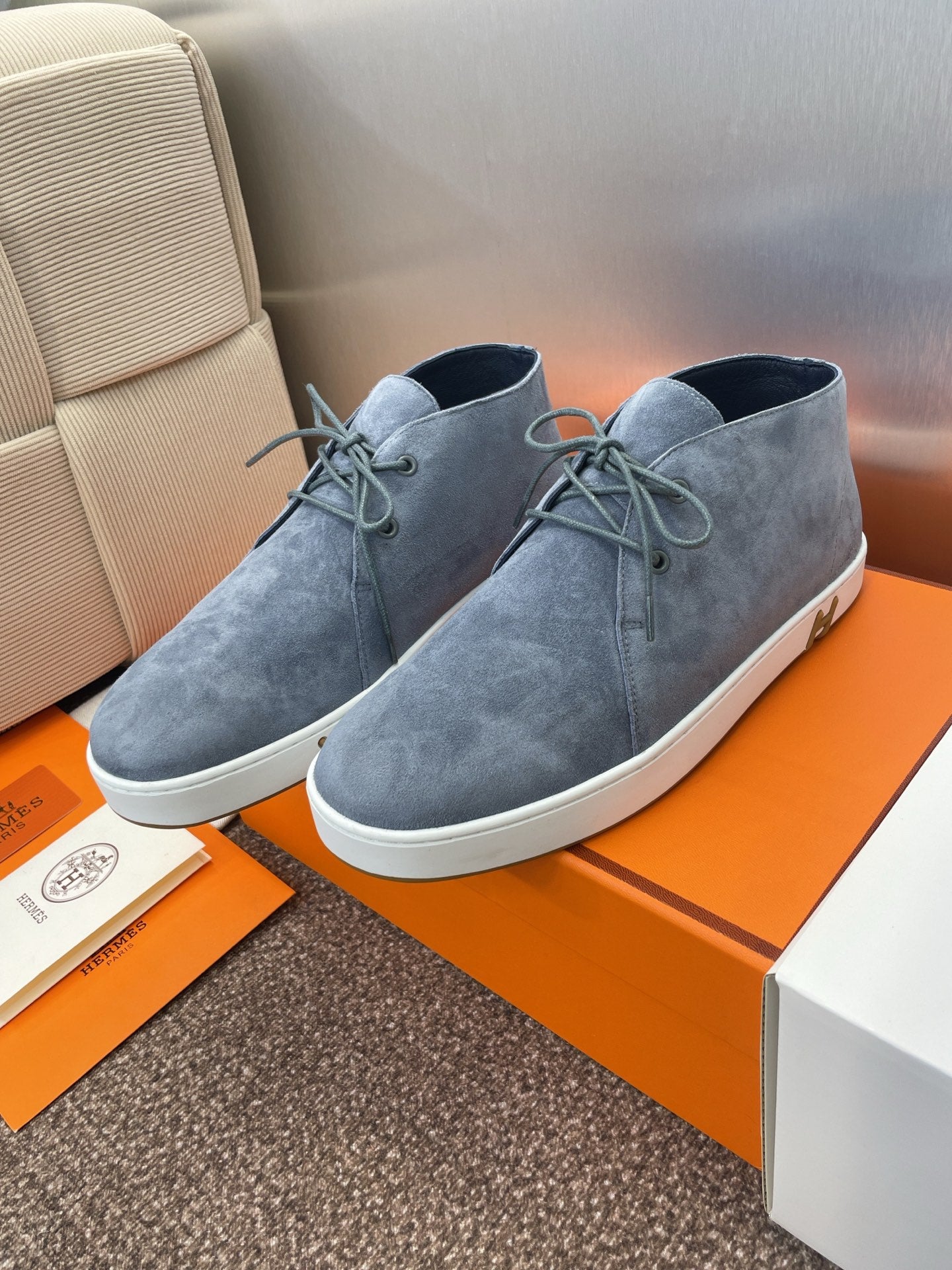 HM 25 Klicker Sneaker Grey Suede 373014