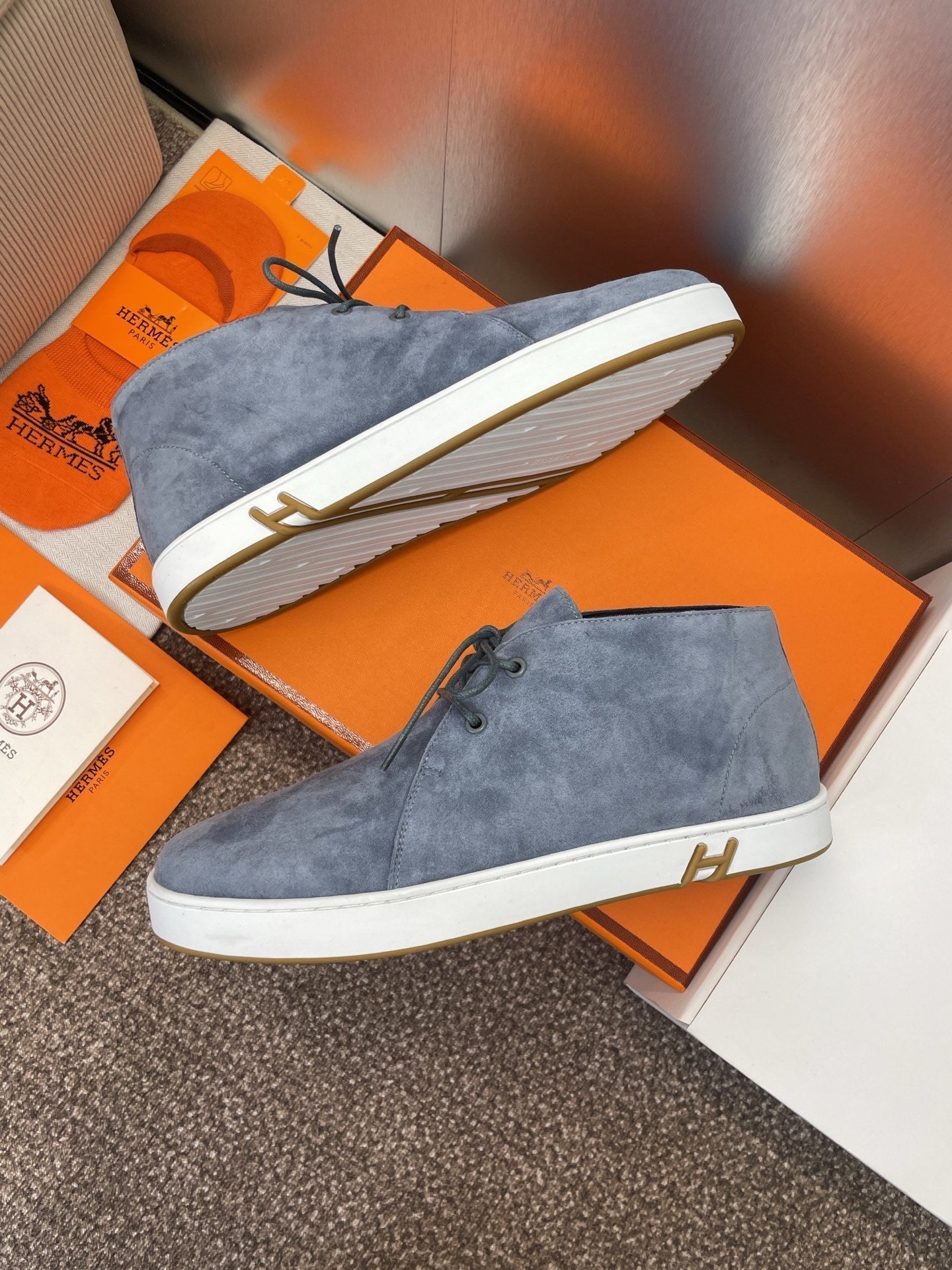 HM 25 Klicker Sneaker Grey Suede 373014