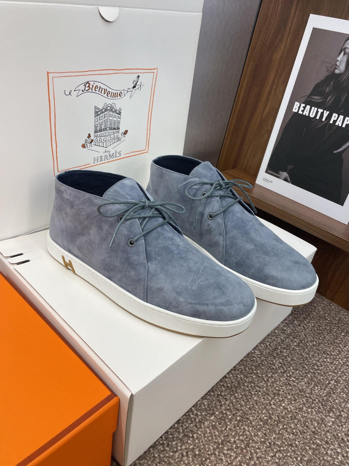 HM 25 Klicker Sneaker Grey Suede 373014