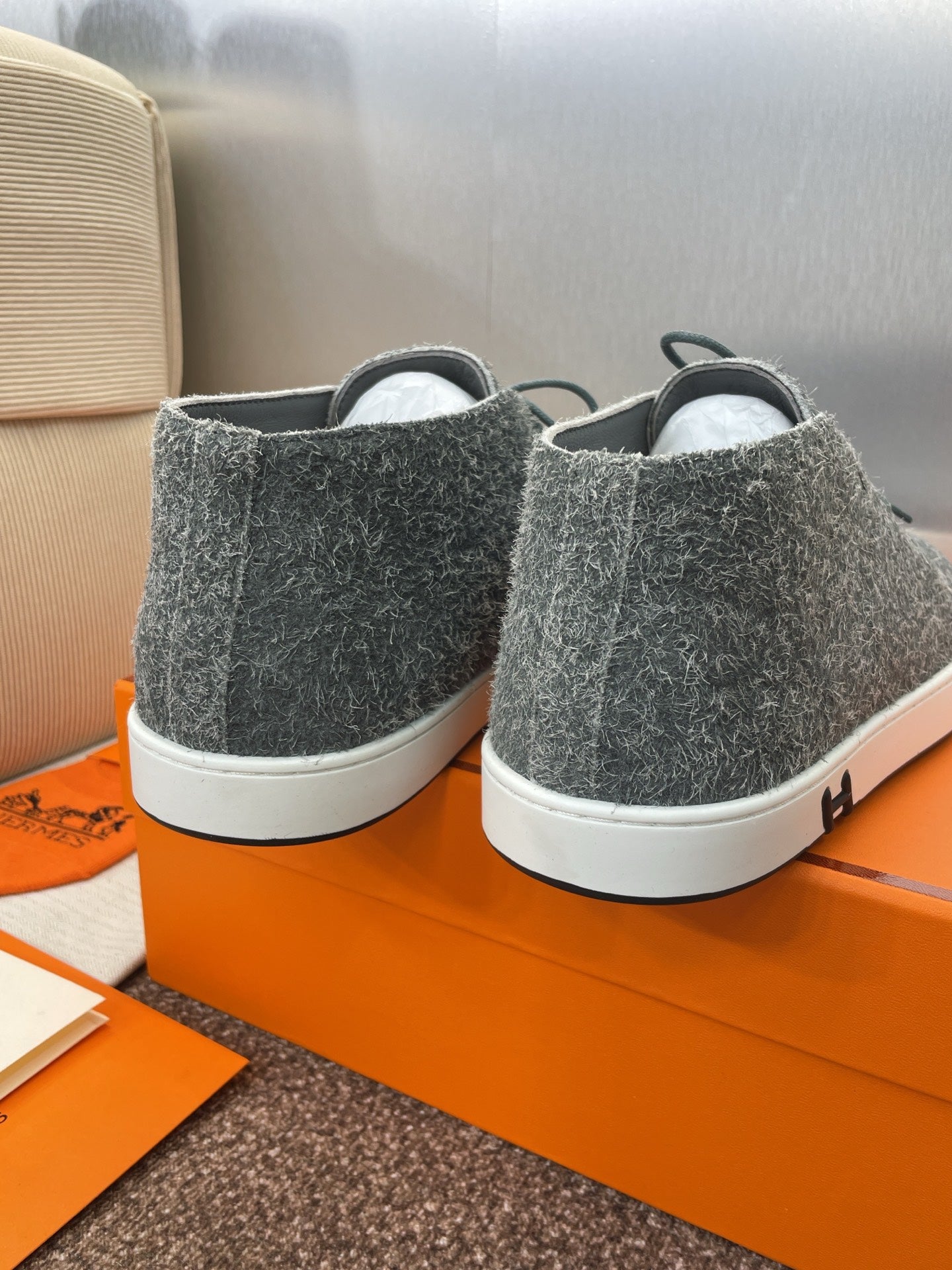 HM 25 Klicker Sneaker Blue Woolen Calfskin 373015