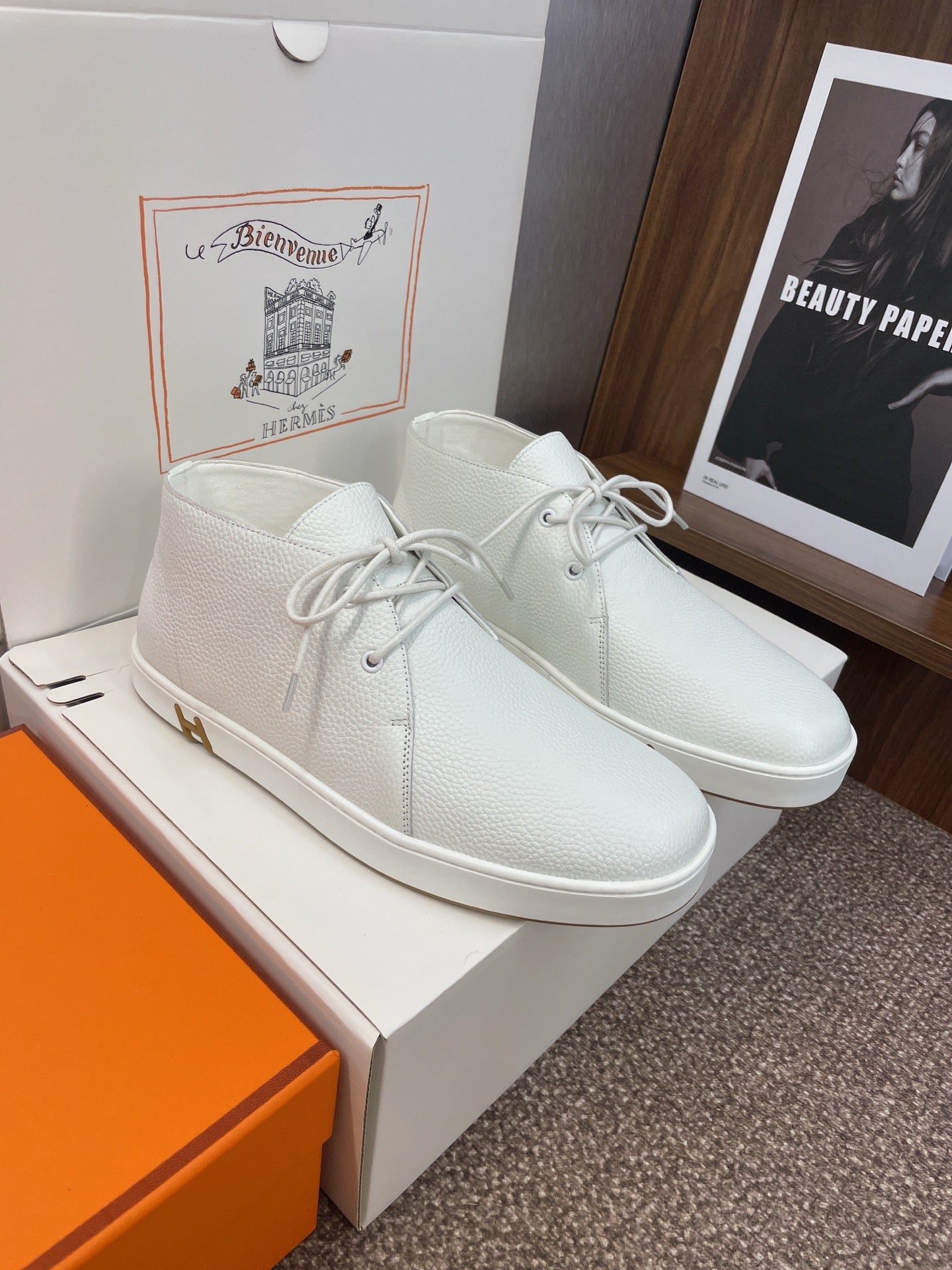 HM 25 Klicker Sneaker White Calfskin 373017