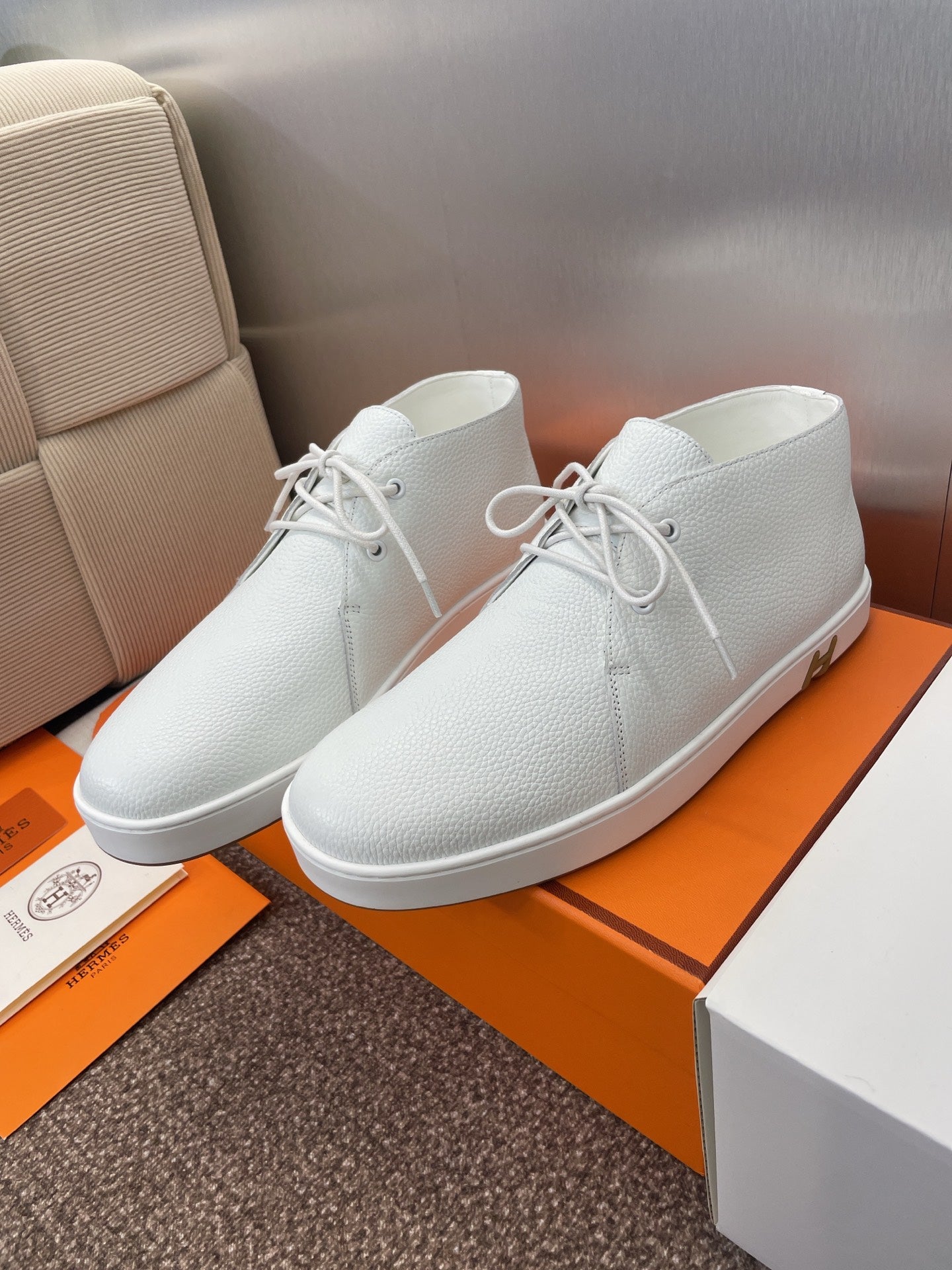 HM 25 Klicker Sneaker White Calfskin 373017