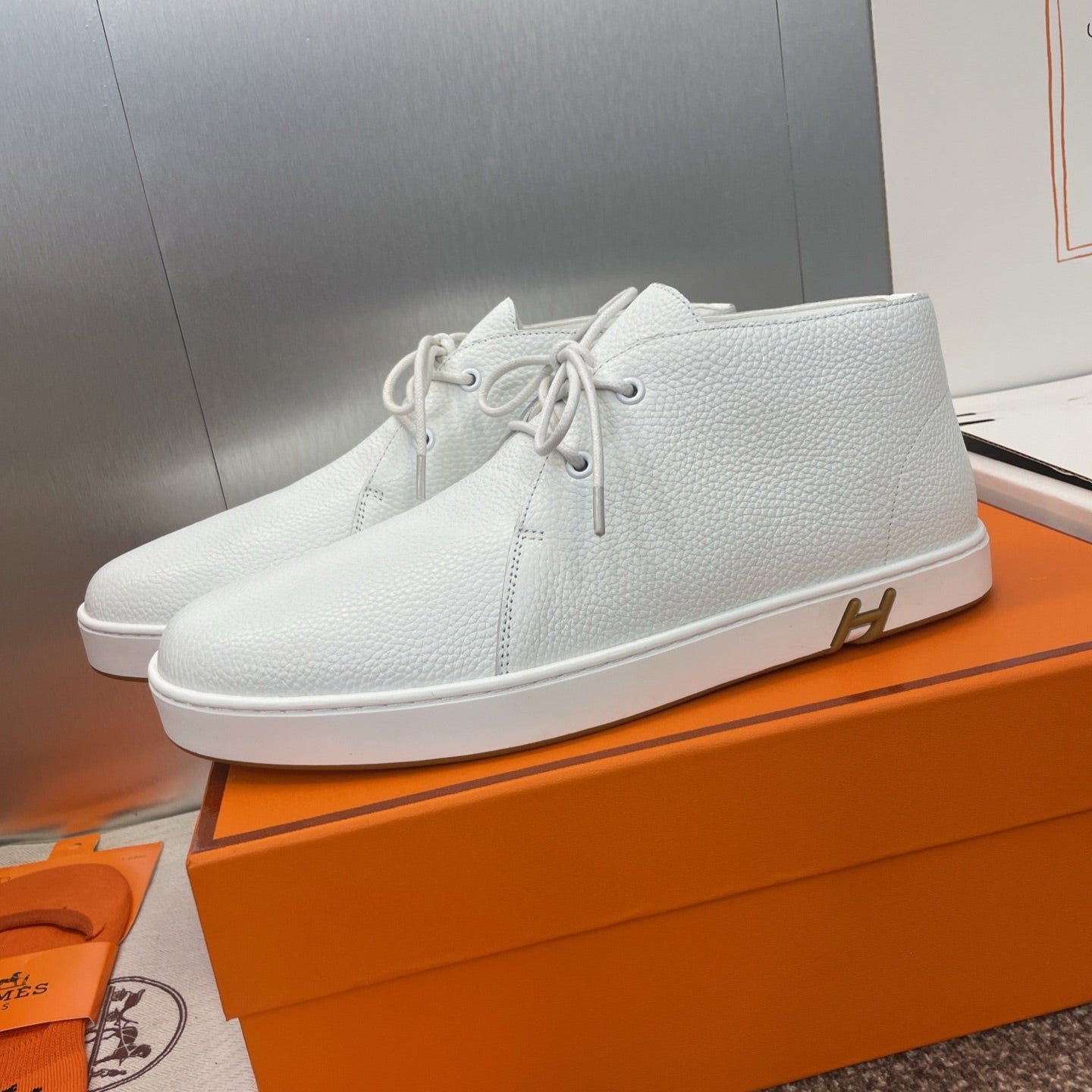 HM 25 Klicker Sneaker White Calfskin 373017