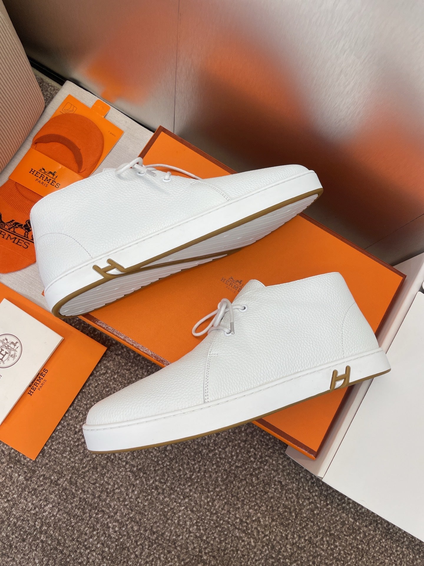 HM 25 Klicker Sneaker White Calfskin 373017