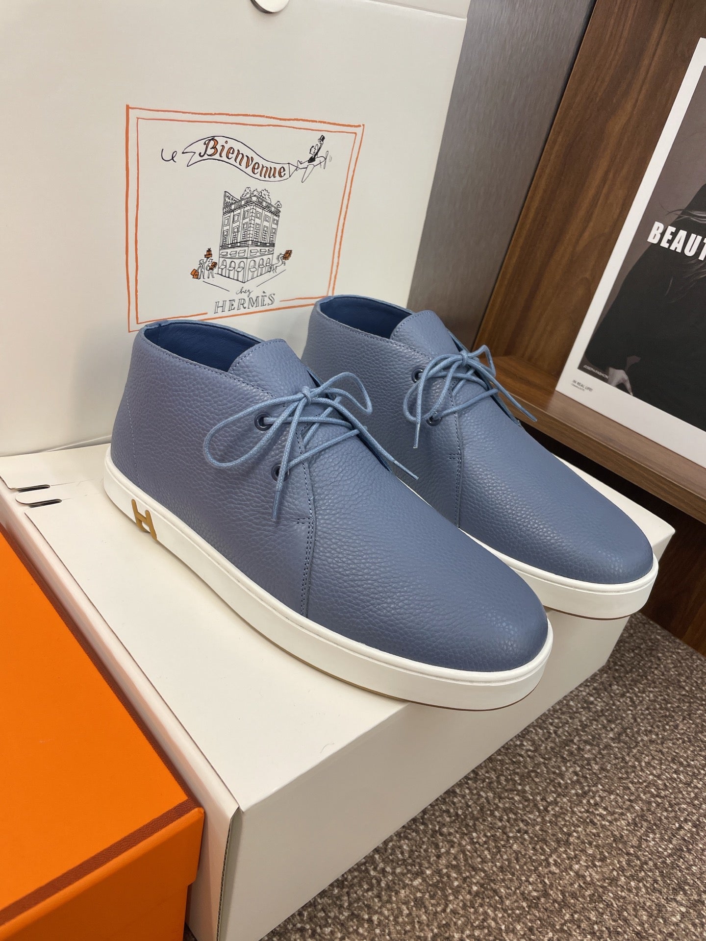 HM 25 Klicker Sneaker Blue Calfskin 373018