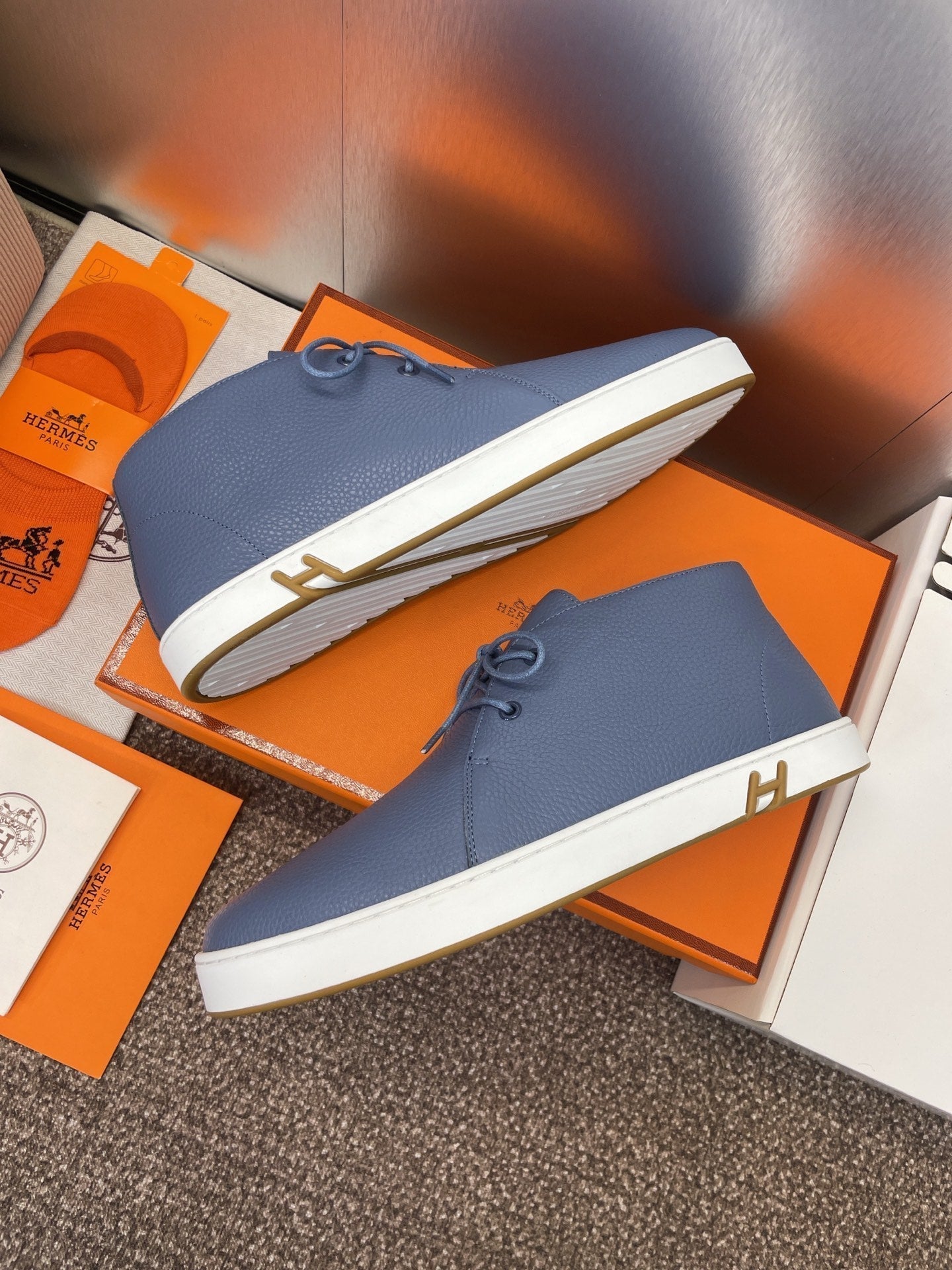 HM 25 Klicker Sneaker Blue Calfskin 373018