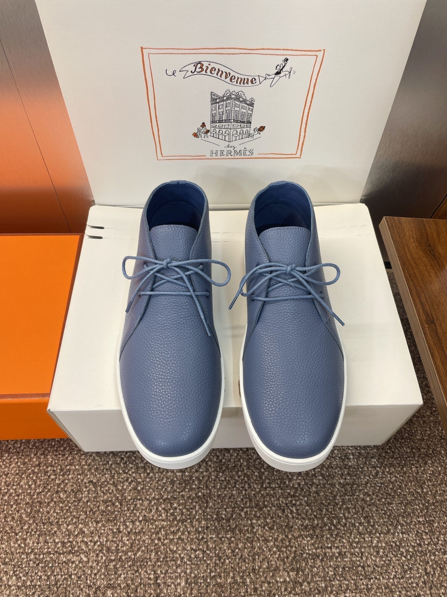 HM 25 Klicker Sneaker Blue Calfskin 373018