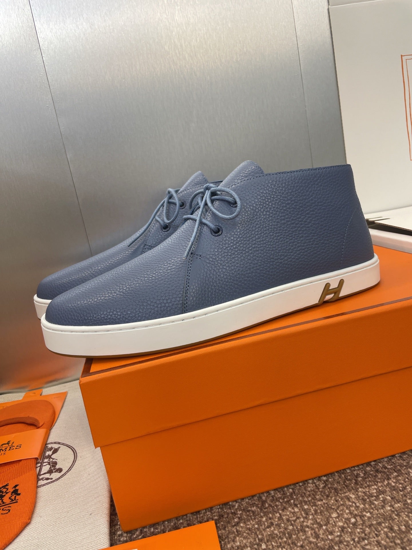 HM 25 Klicker Sneaker Blue Calfskin 373018