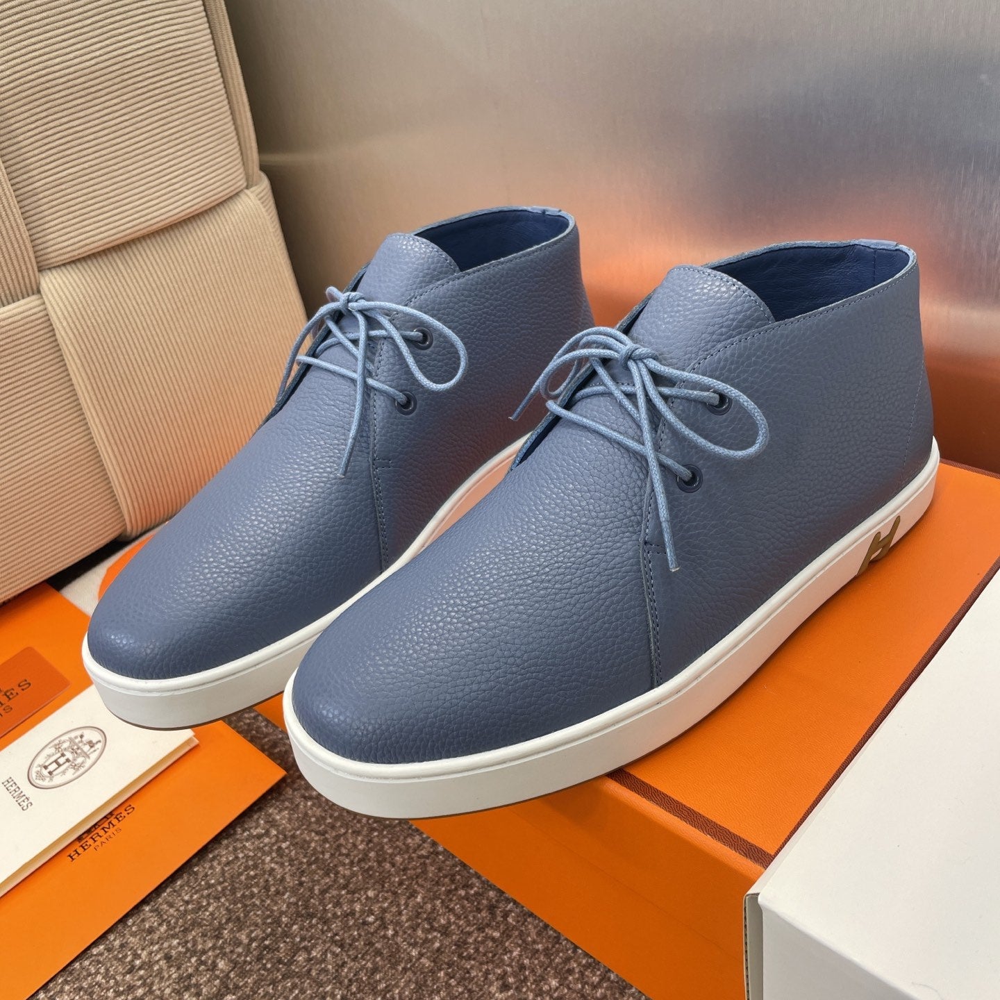 HM 25 Klicker Sneaker Blue Calfskin 373018