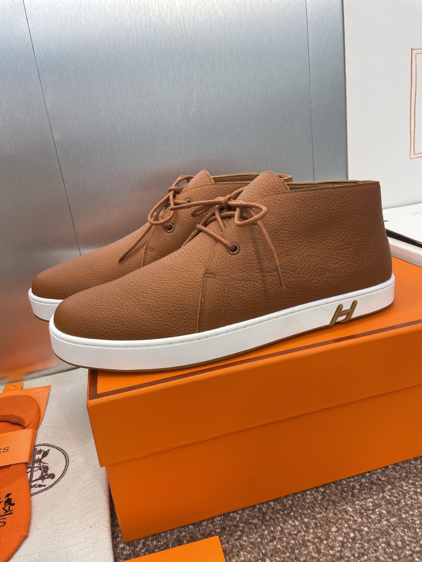 HM 25 Klicker Sneaker Brown Calfskin 373019