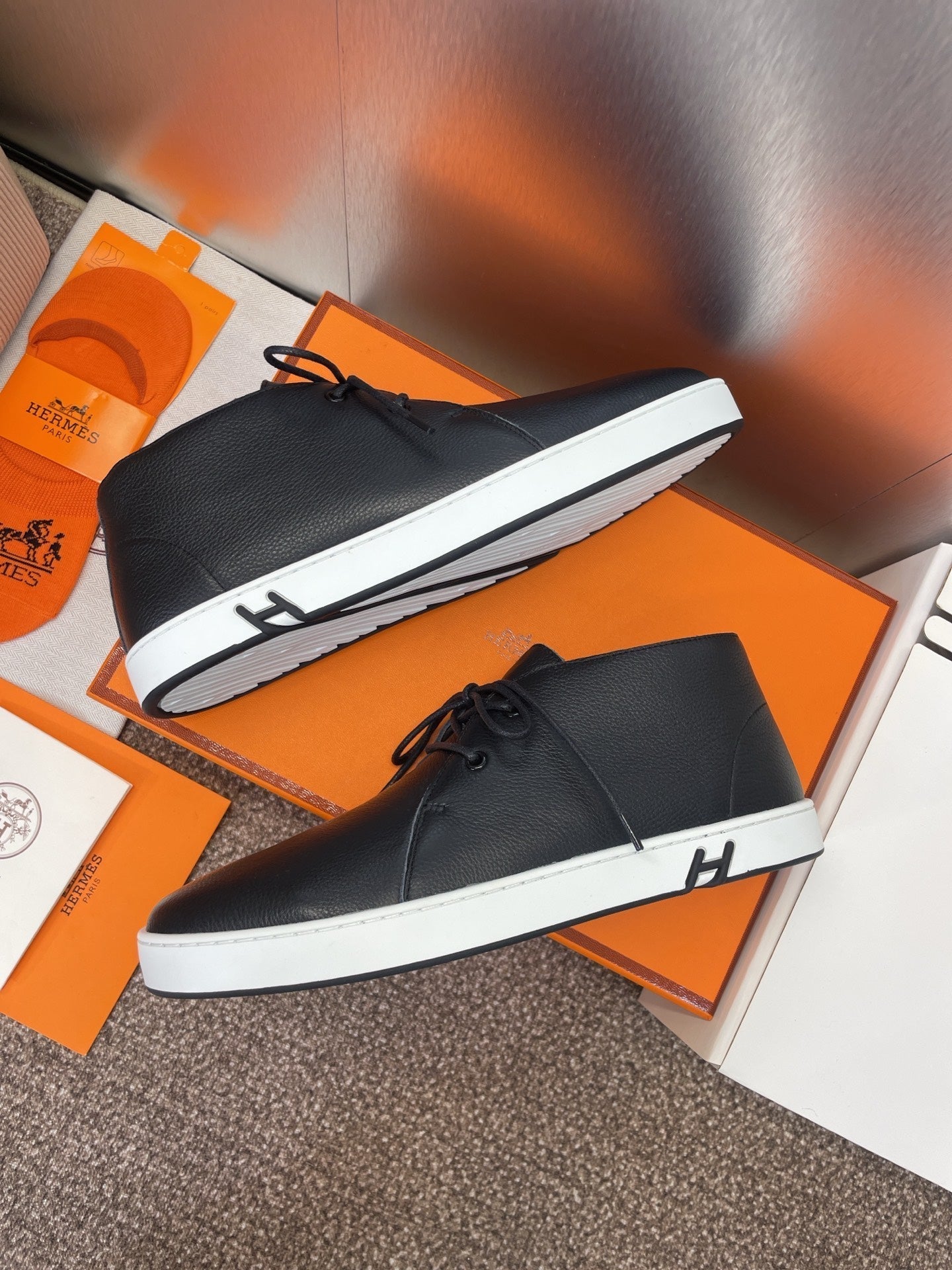 HM 25 Klicker Sneaker Black Calfskin 373020