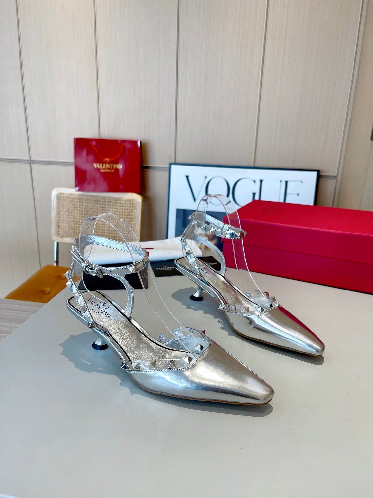 Valentino 25 Rockstud Couture 50mm Pumps Patent Leather