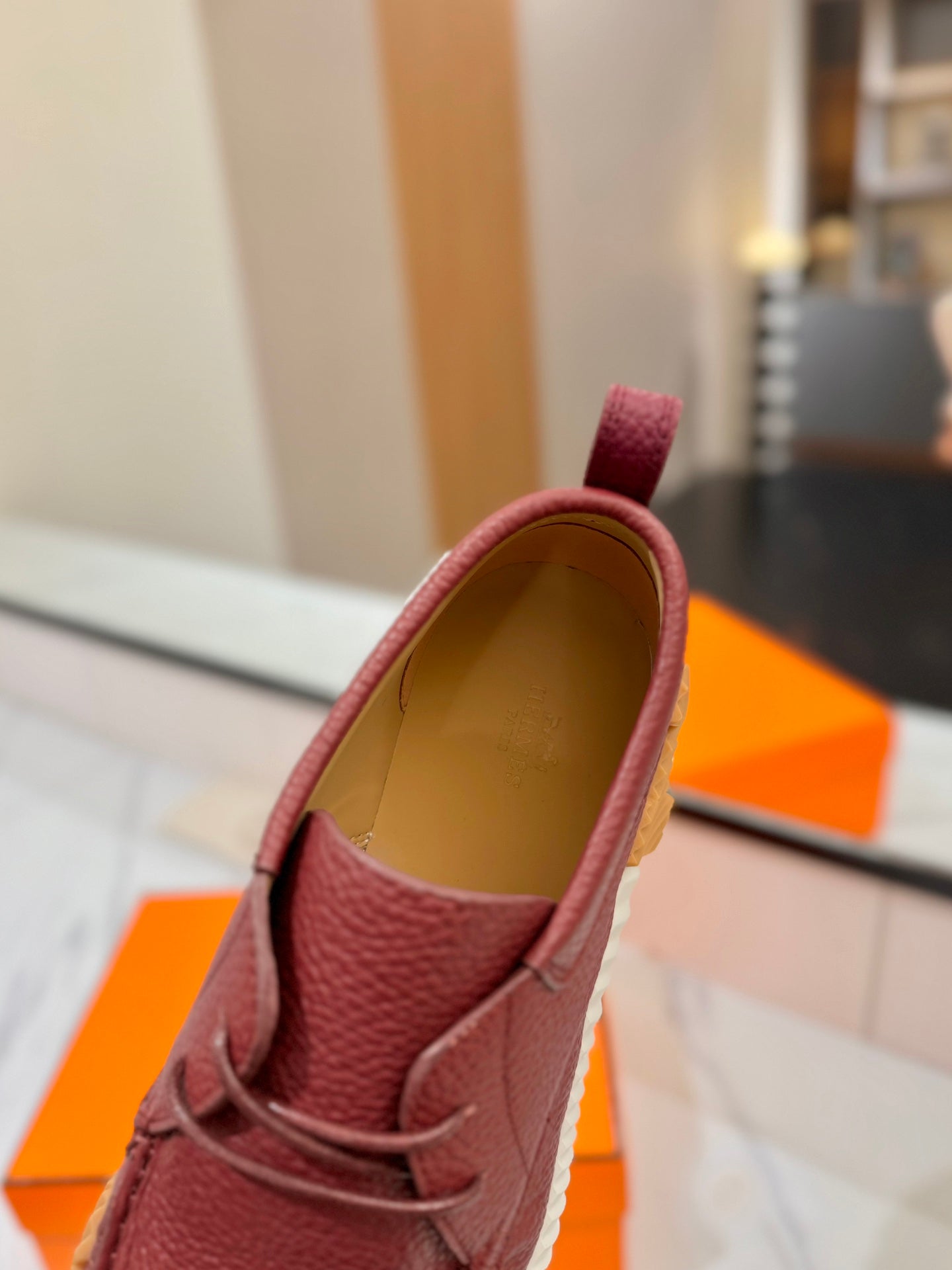 HM Increase Sneaker Red Purple Cowhide  983027