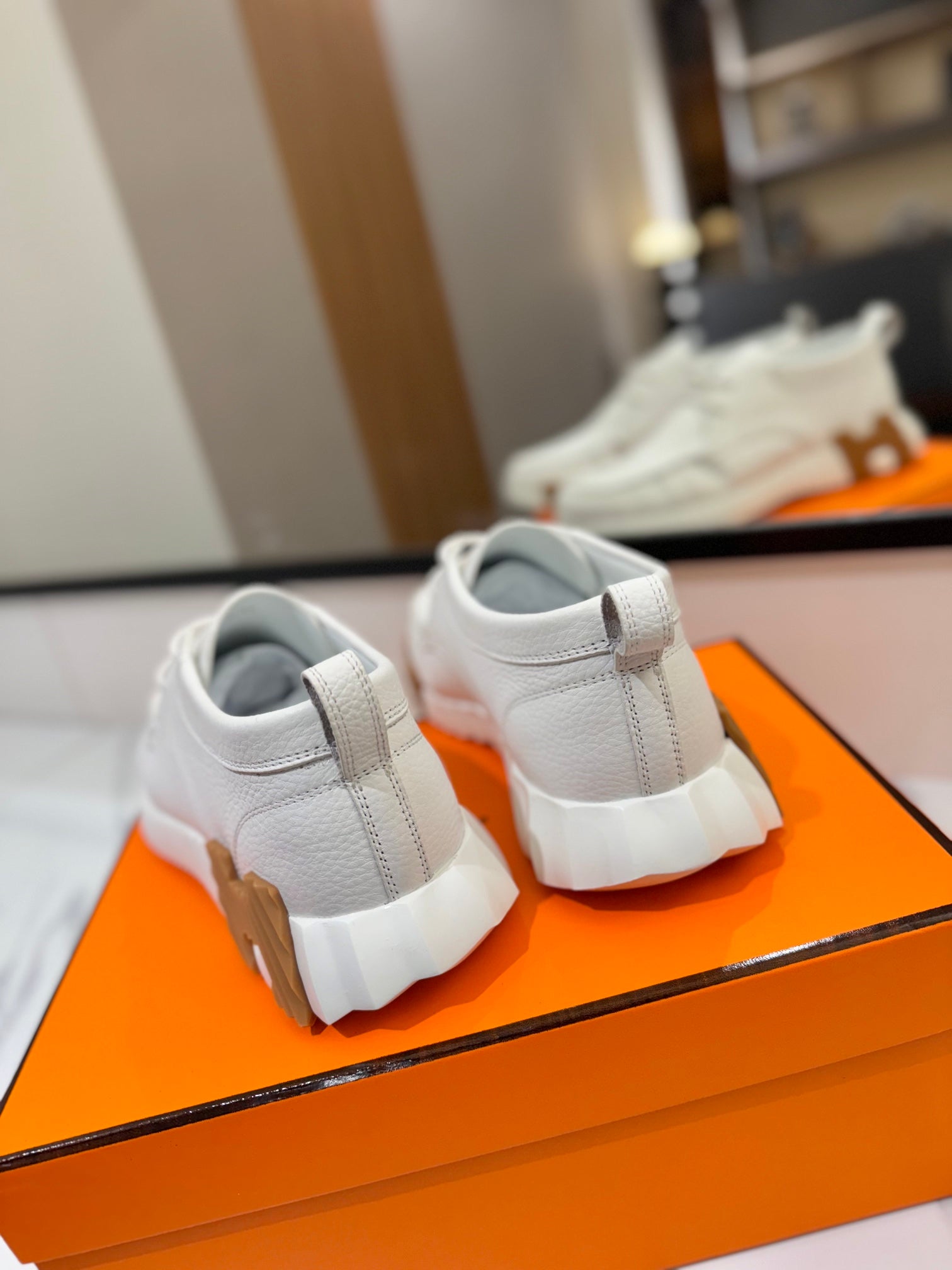 HM Increase Sneaker White Cowhide 983031