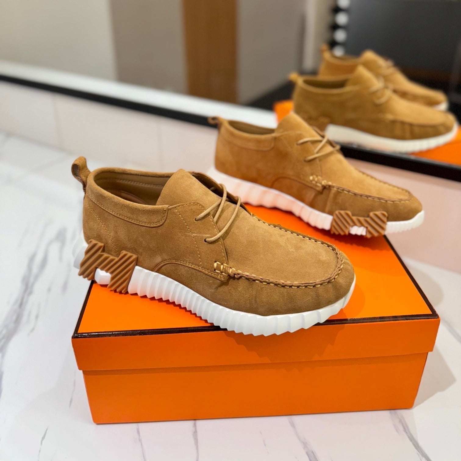 HM Increase Sneaker Caramel Suede 983035