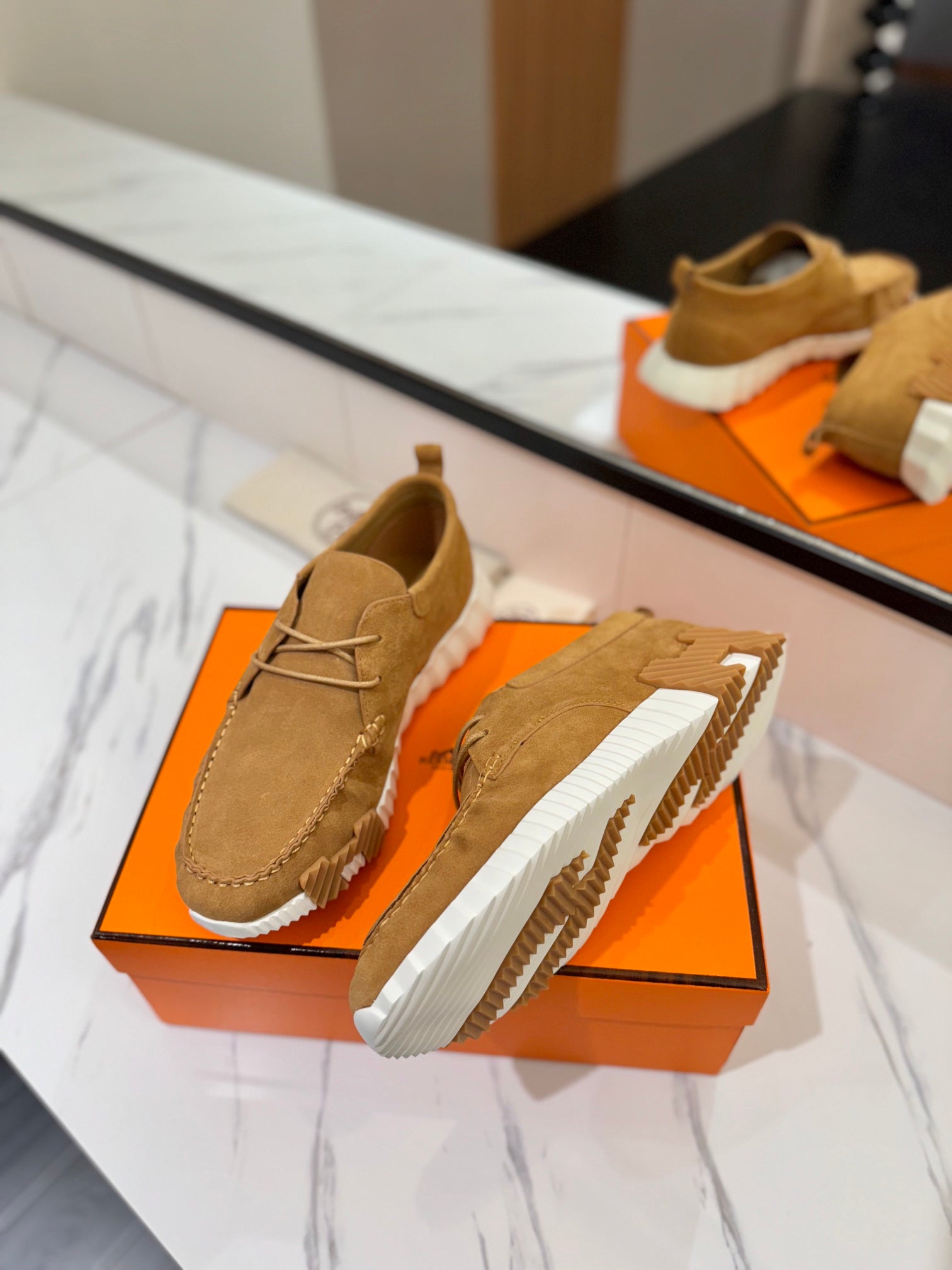 HM Increase Sneaker Caramel Suede 983035