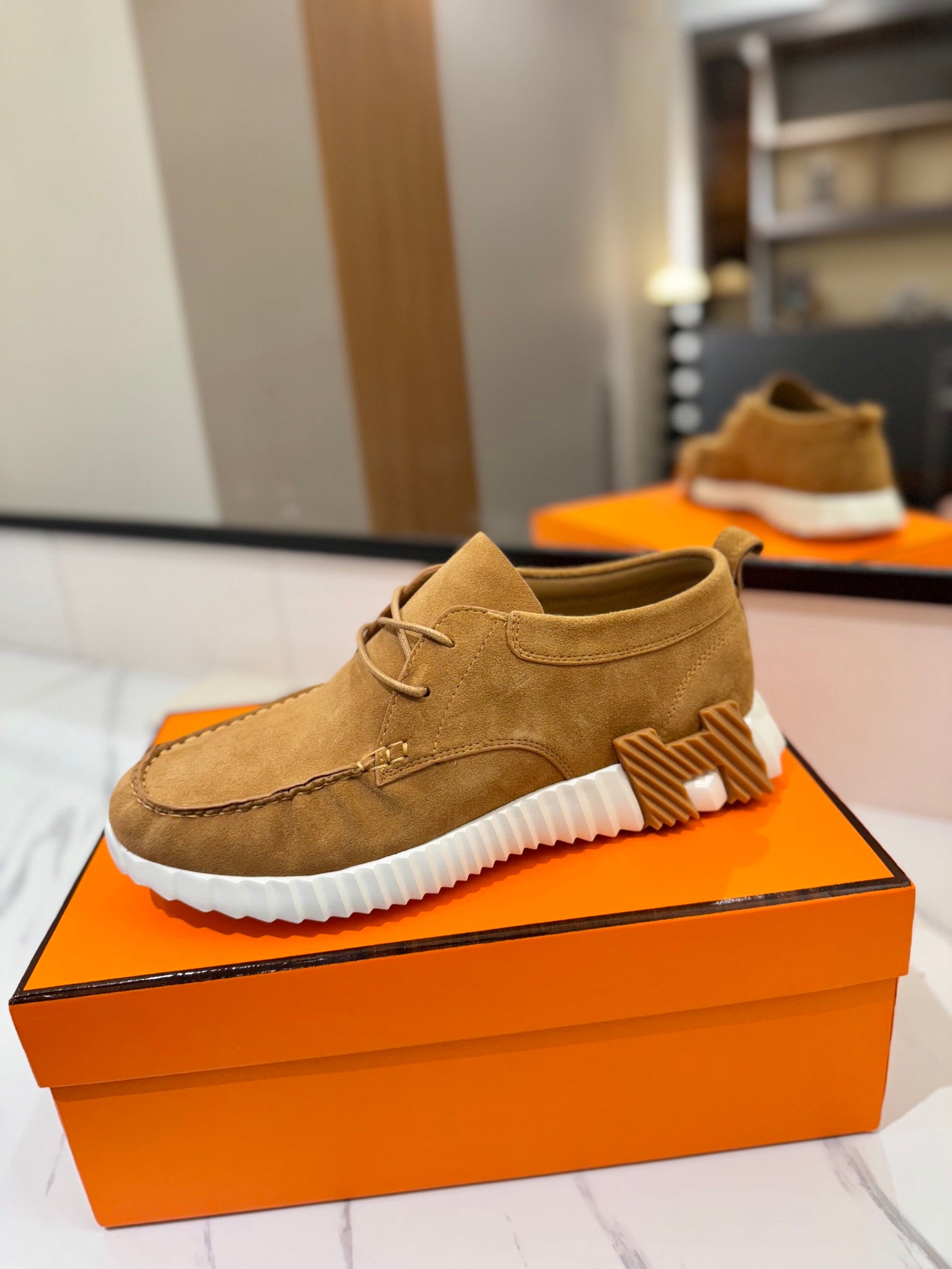 HM Increase Sneaker Caramel Suede 983035