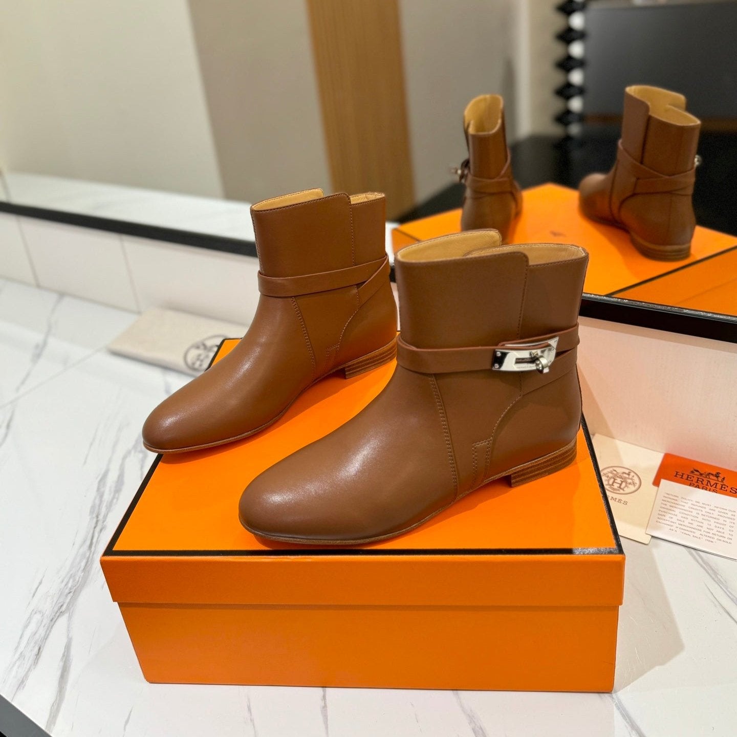 HM Neo Ankle Boot 15mm Brown Cowhide 960836