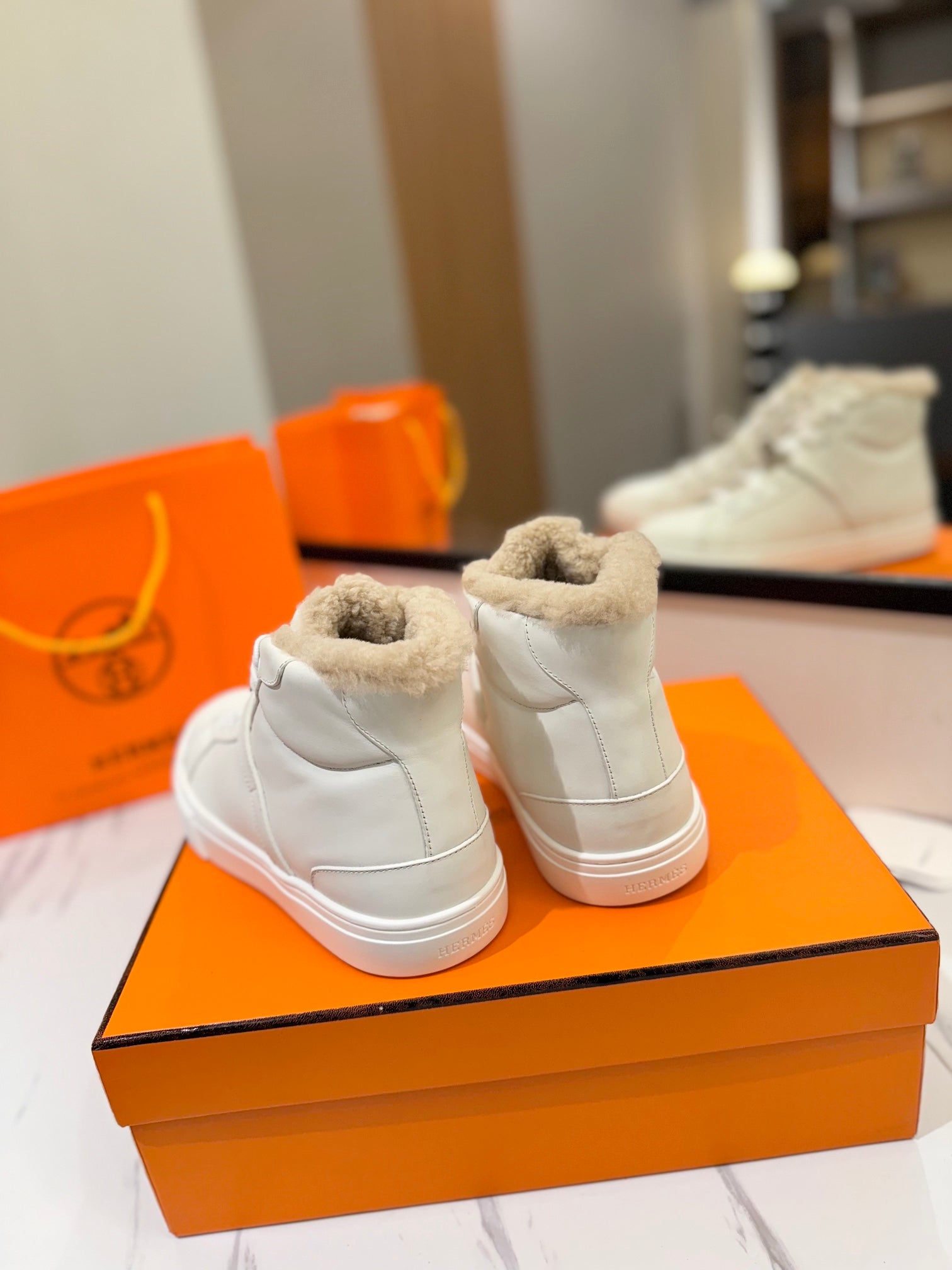 HM Daydream Sneaker White With Wool Lining Cowhide 983069