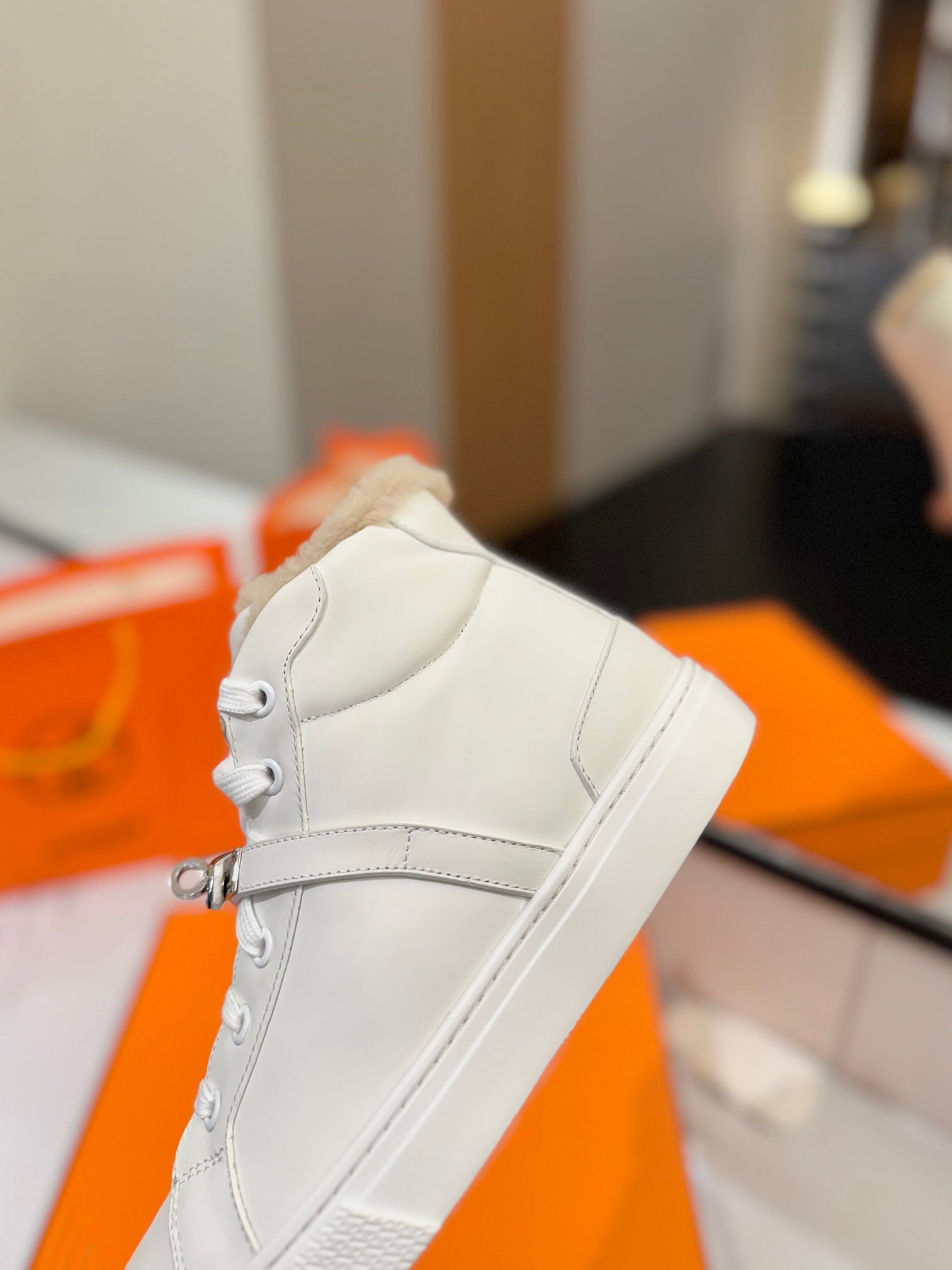 HM Daydream Sneaker White With Wool Lining Cowhide 983069