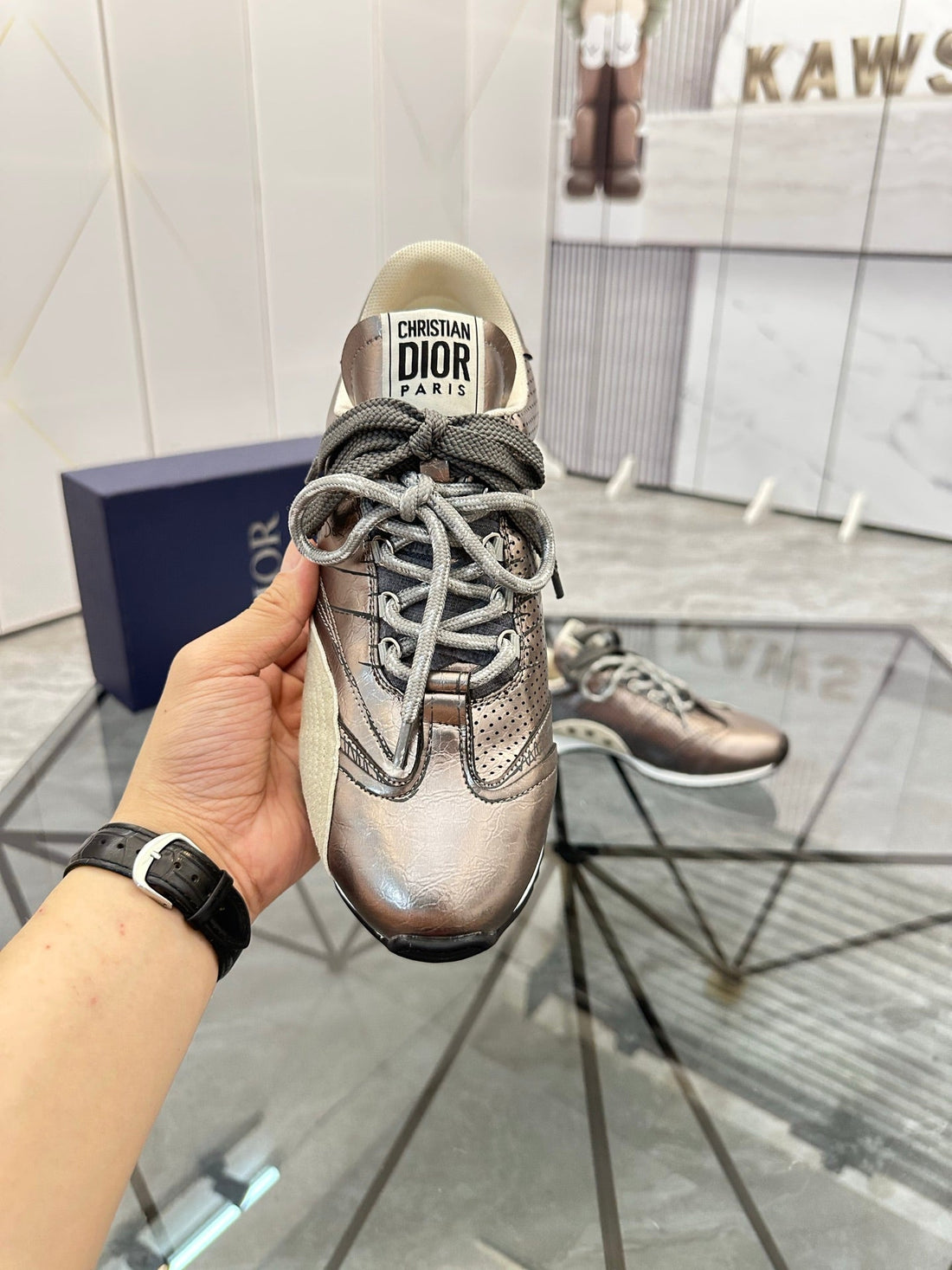 CD D-Sketch Sneaker Pink Gold Nubuck Leather 647980