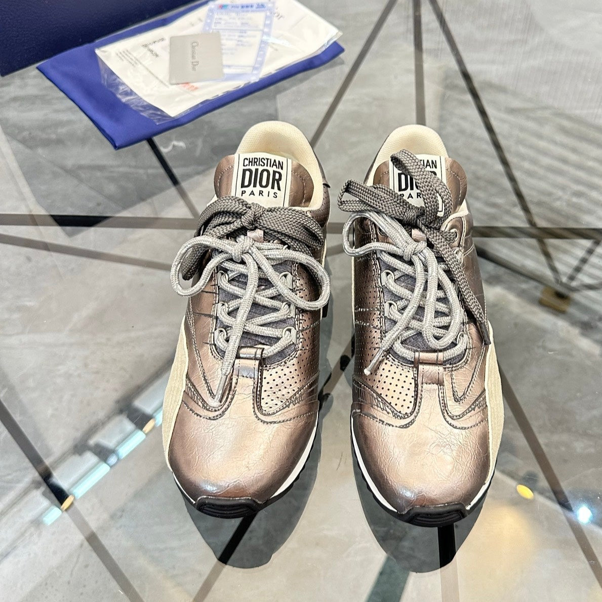 CD D-Sketch Sneaker Pink Gold Nubuck Leather 647980