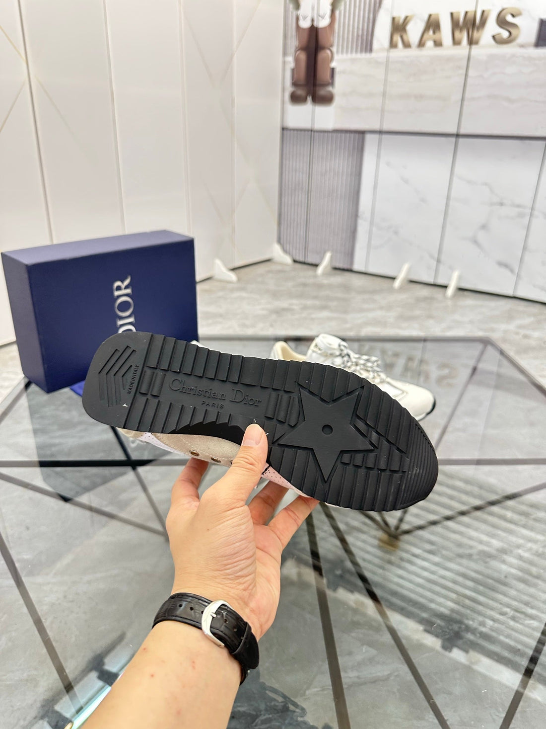 CD D-Sketch Sneaker Beige Nubuck Leather 647981