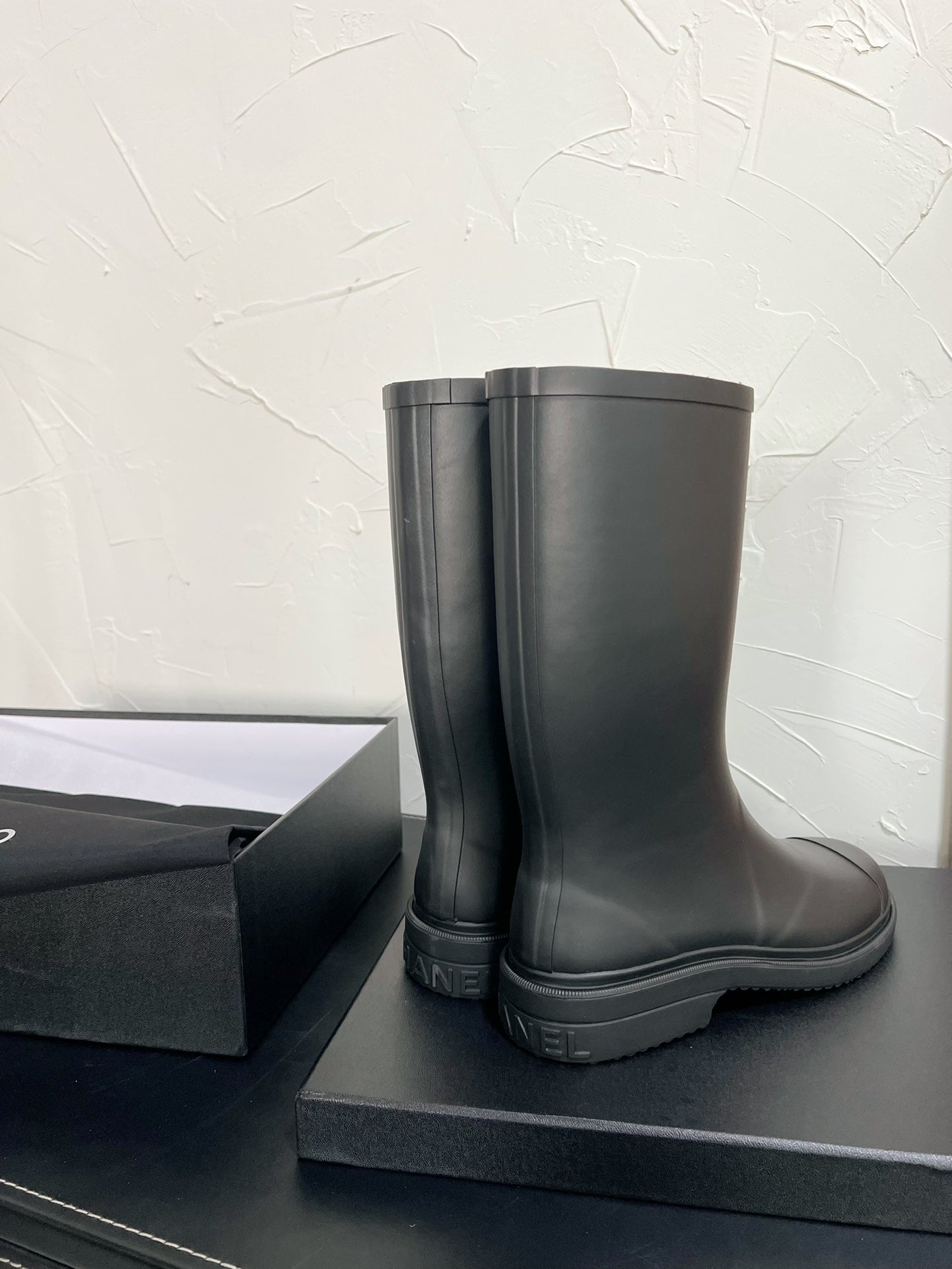 CC High Boots Black Natural Rubber 949646