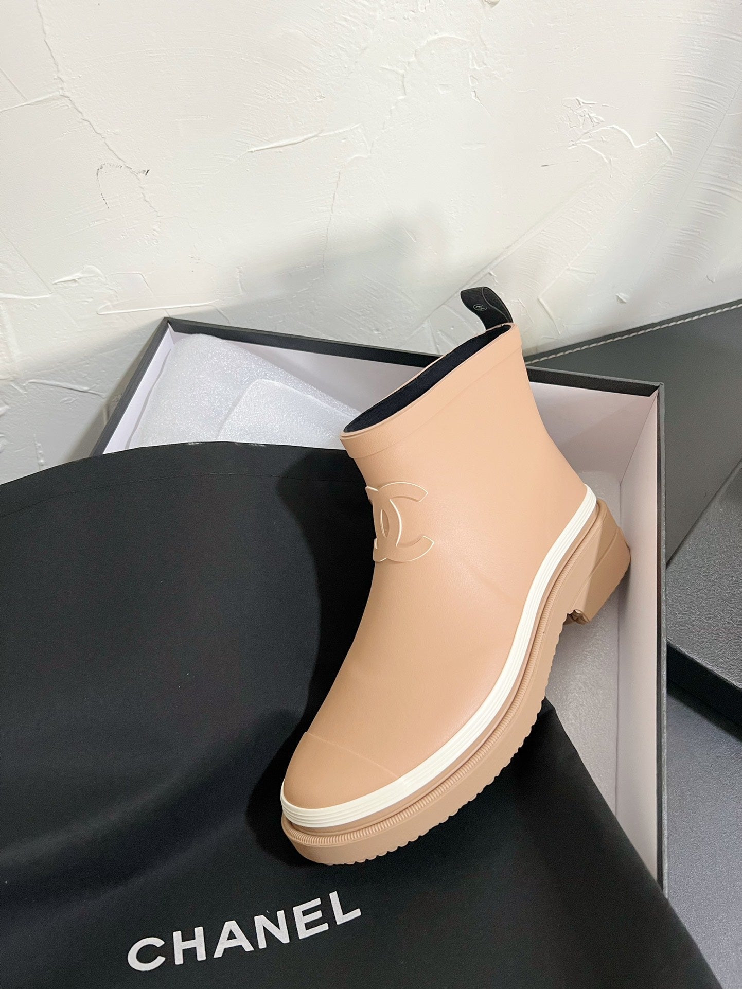 CC Ankle Boots Dark Beige Natural Rubber 949631