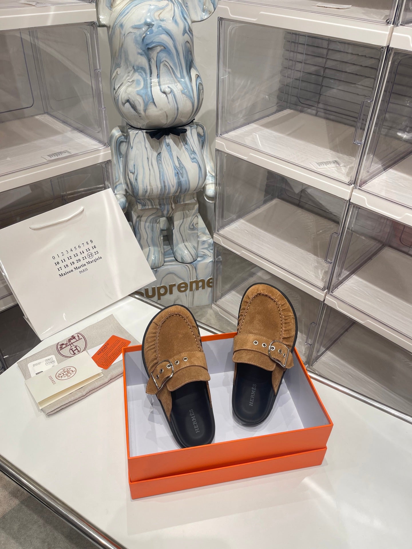 HM Men's Key Mule Brown Suede 573285