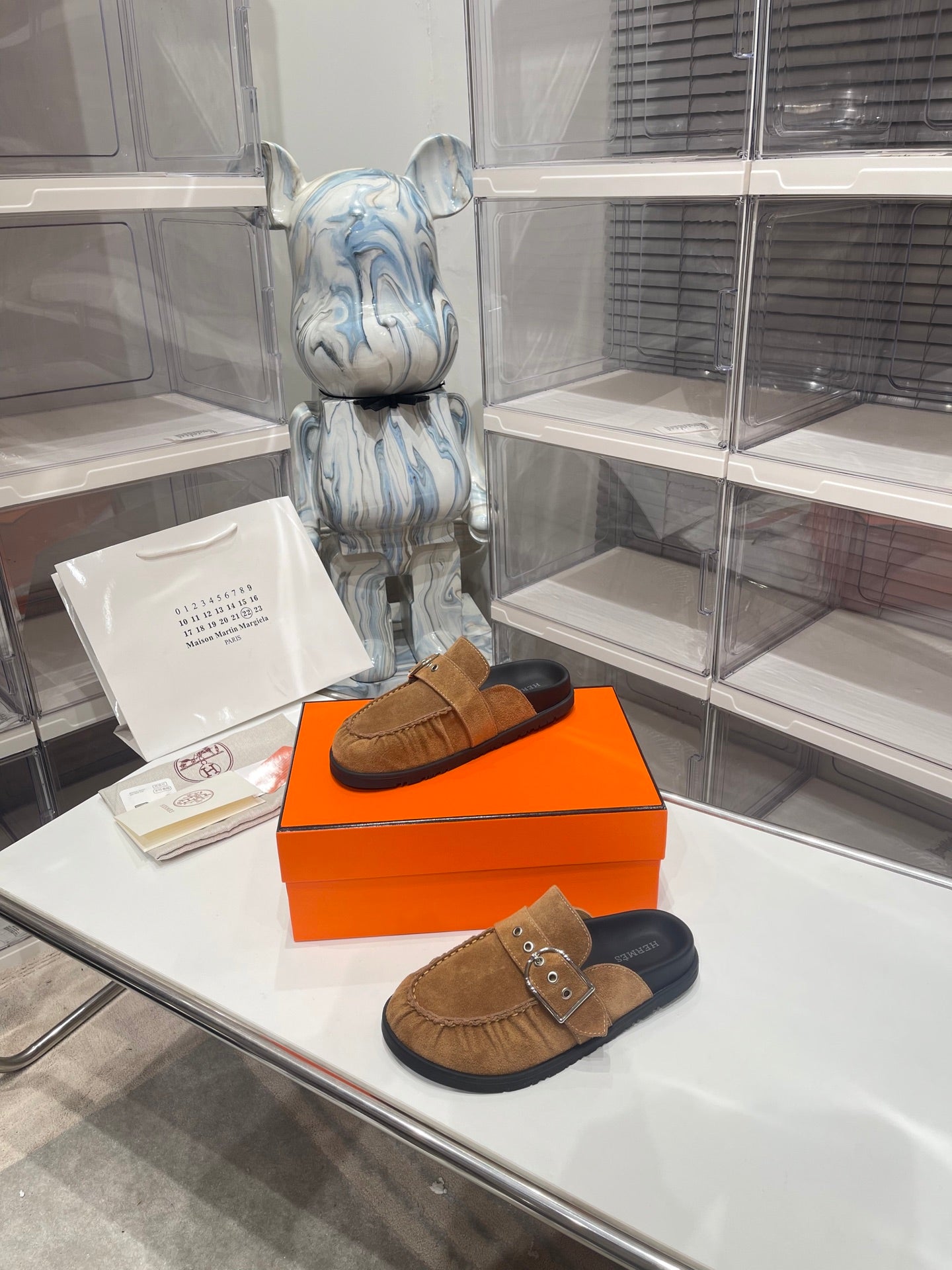 HM Men's Key Mule Brown Suede 573285