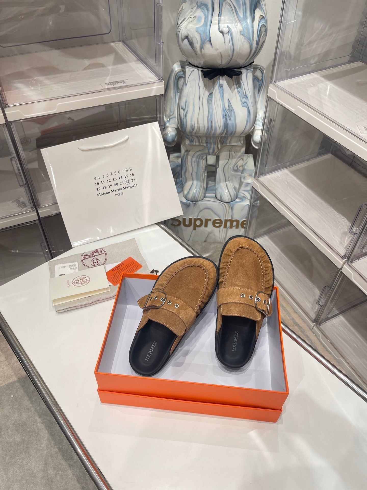 HM Men's Key Mule Brown Suede 573285