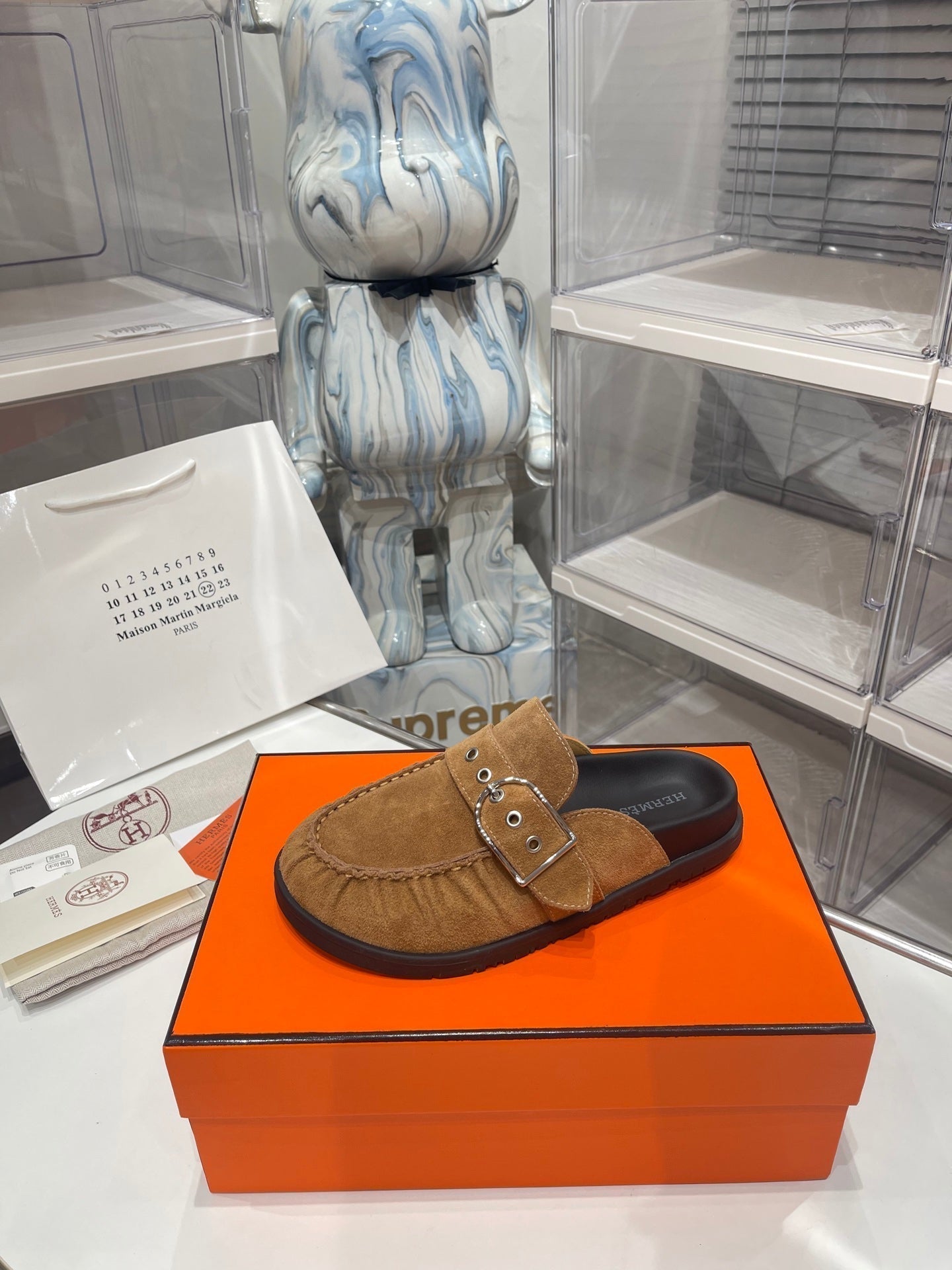 HM Men's Key Mule Brown Suede 573285